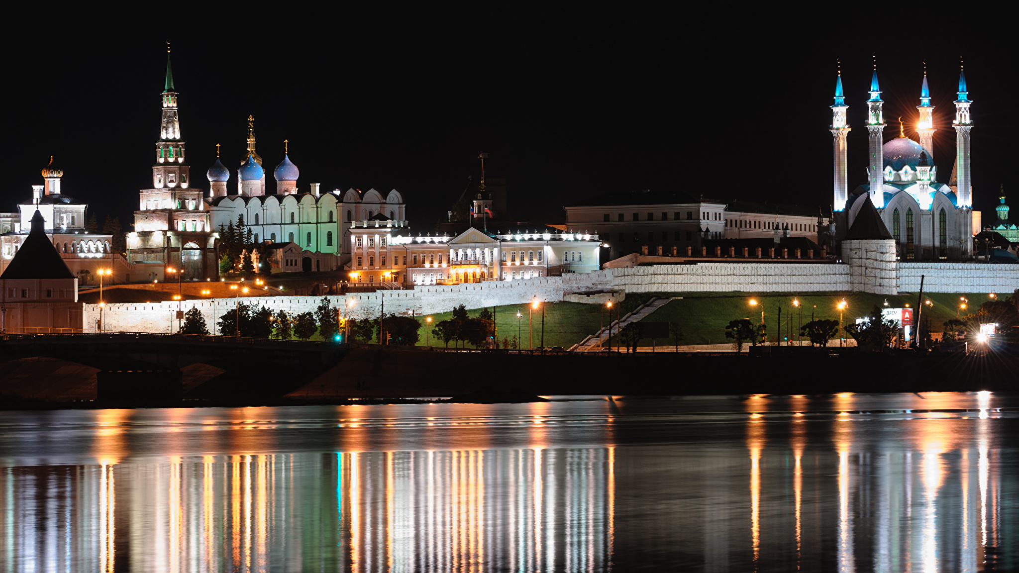 Ночной Кремль Казань