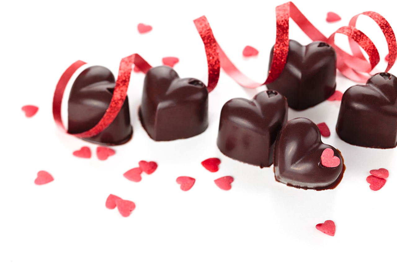 Шоколадные конфеты сердце