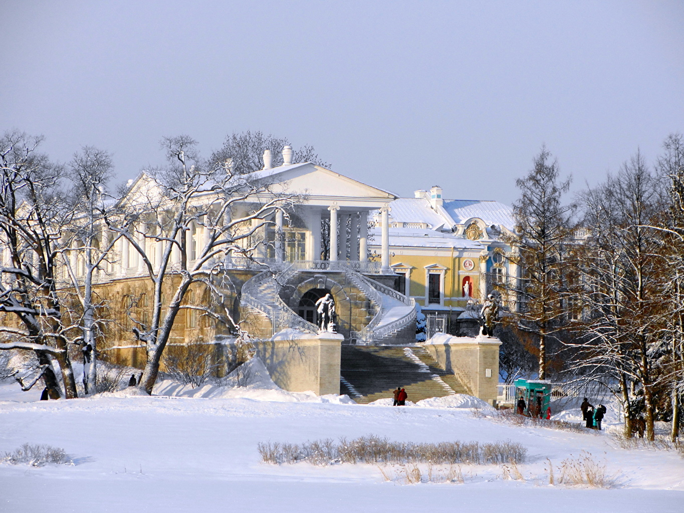 зимний павловский парк