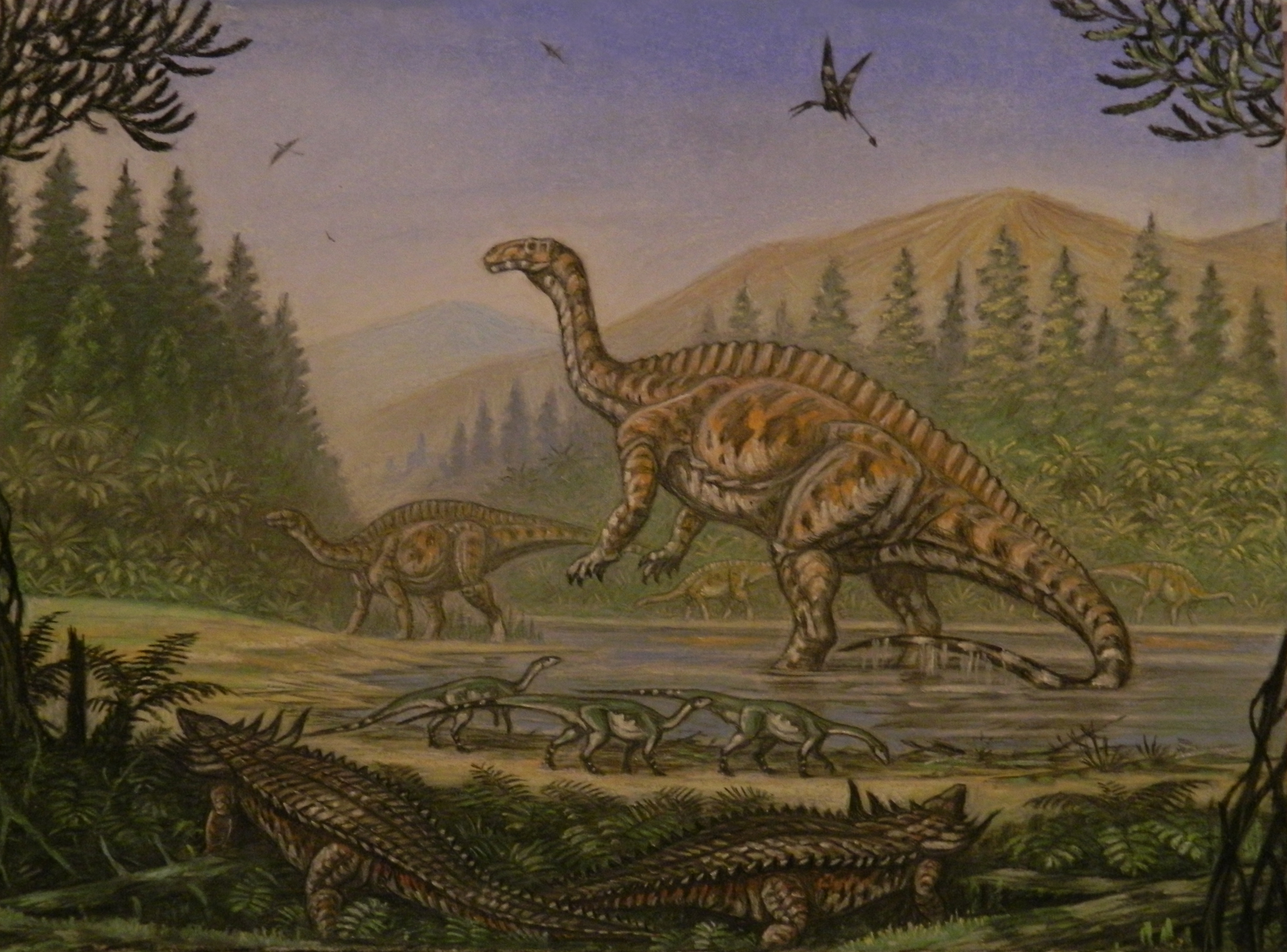 Триасовый период динозавры текодонтозавр