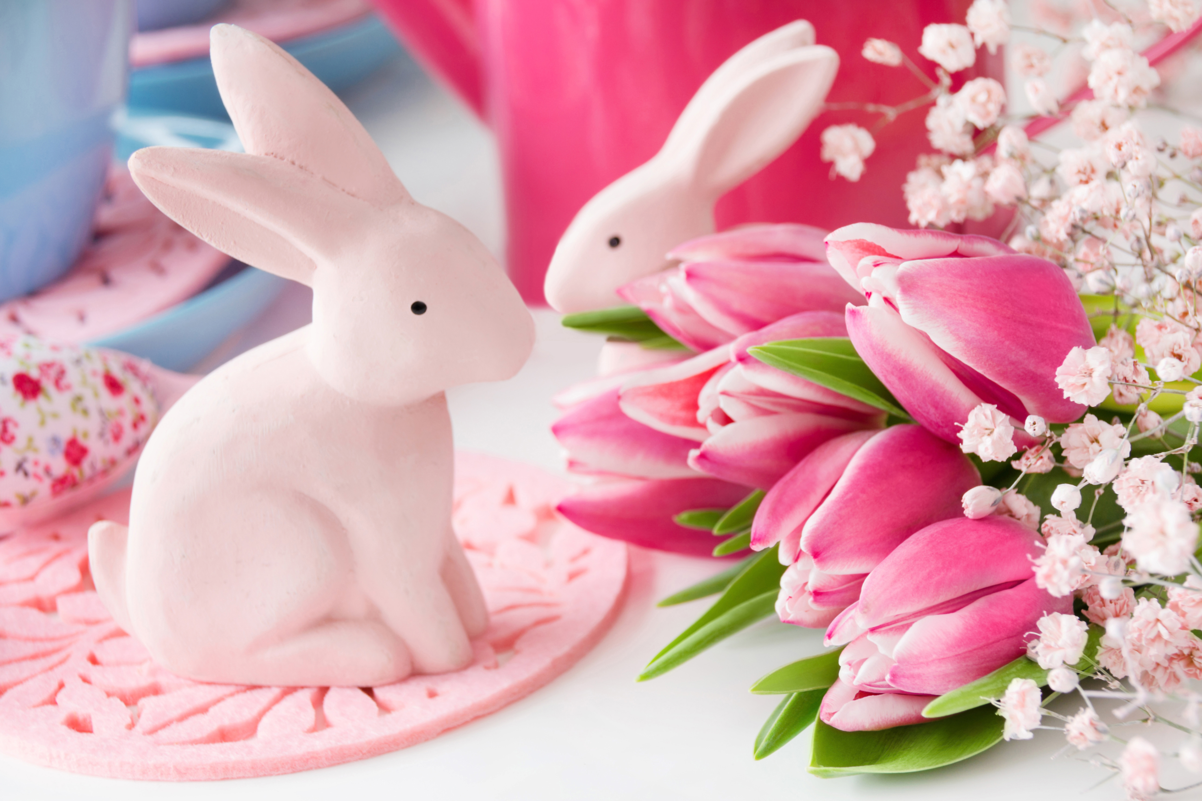 Пасхальный кролик (розовый)