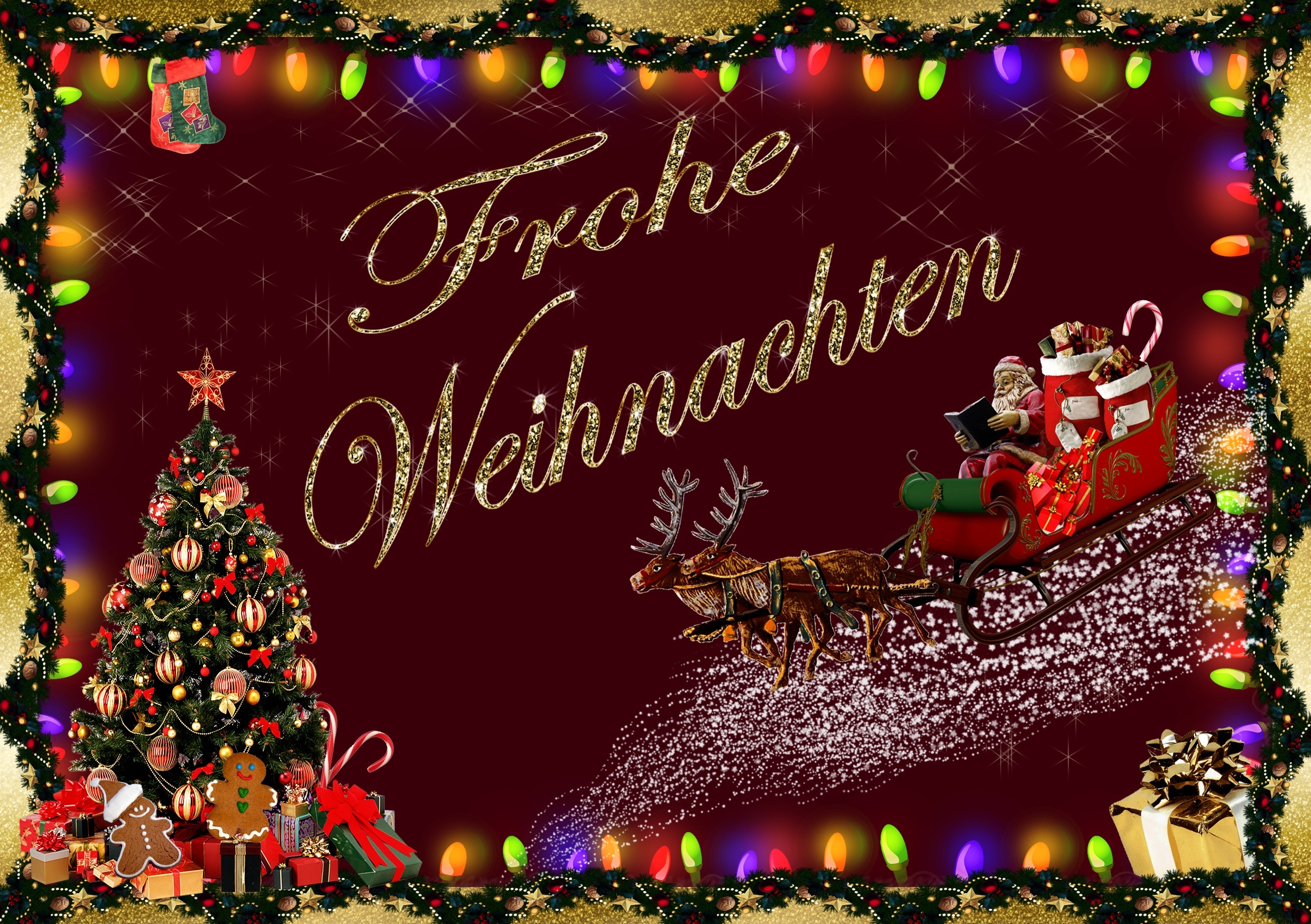 Поздравления С Рождеством На Немецком Открытки
