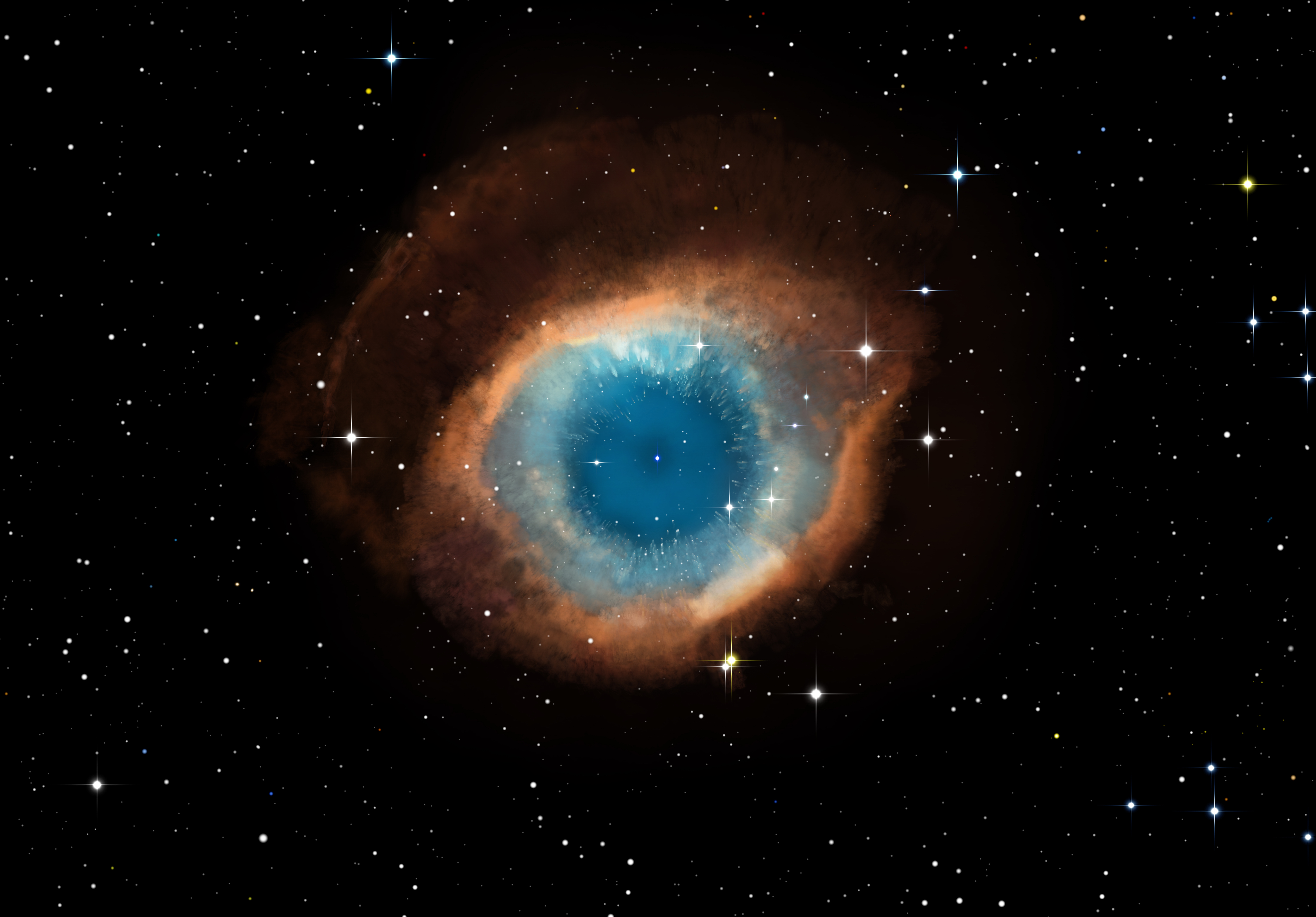 Спиральная планетарная туманность (NGC 5189)