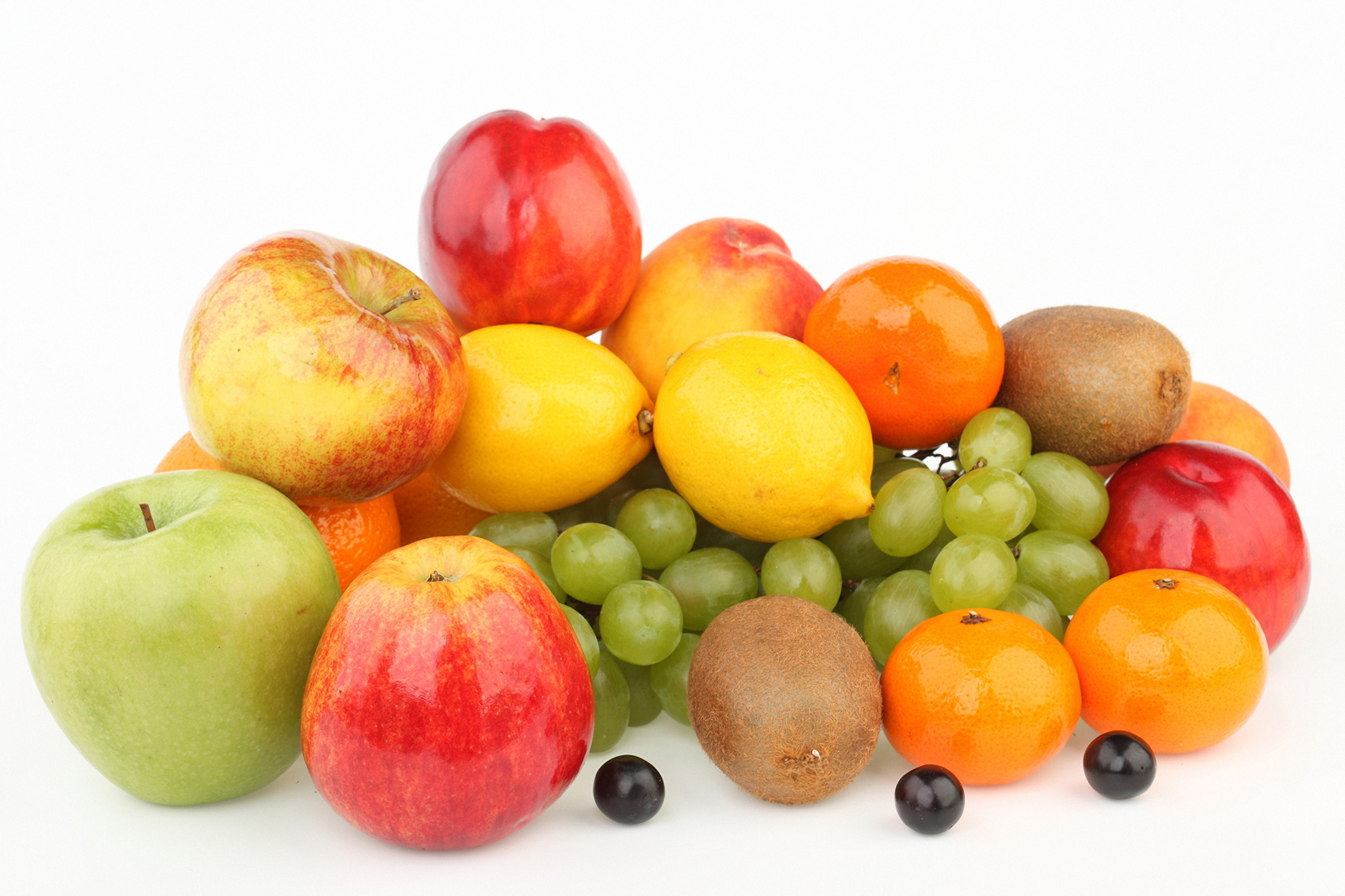 Цветные овощи и фрукты
