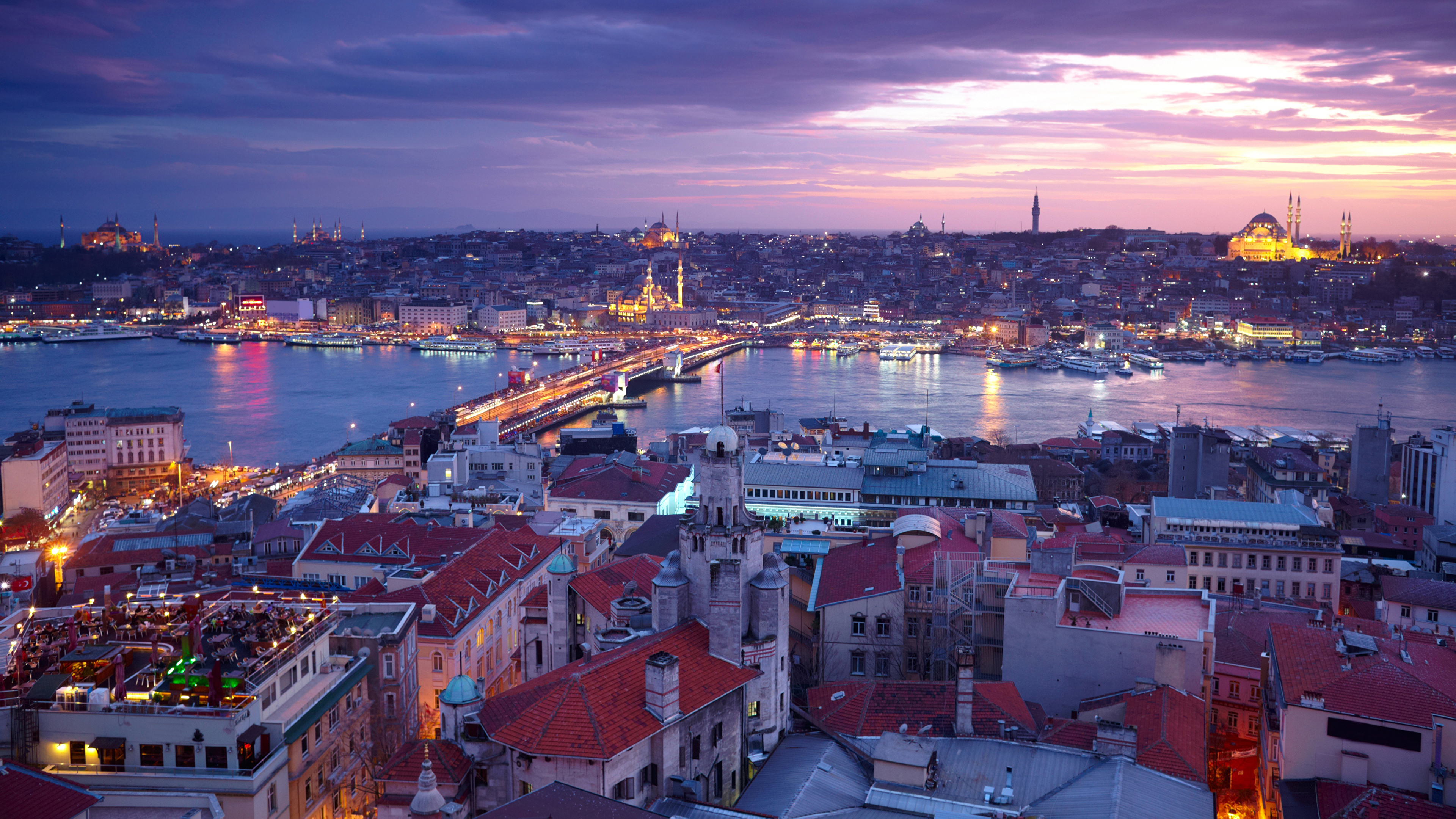 страны архитектура небо солнце море Стамбул бесплатно