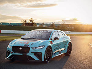 Фотография Ягуар Стайлинг Голубой 2018-19 VIP Car Jaguar I-Pace eTrophy авто