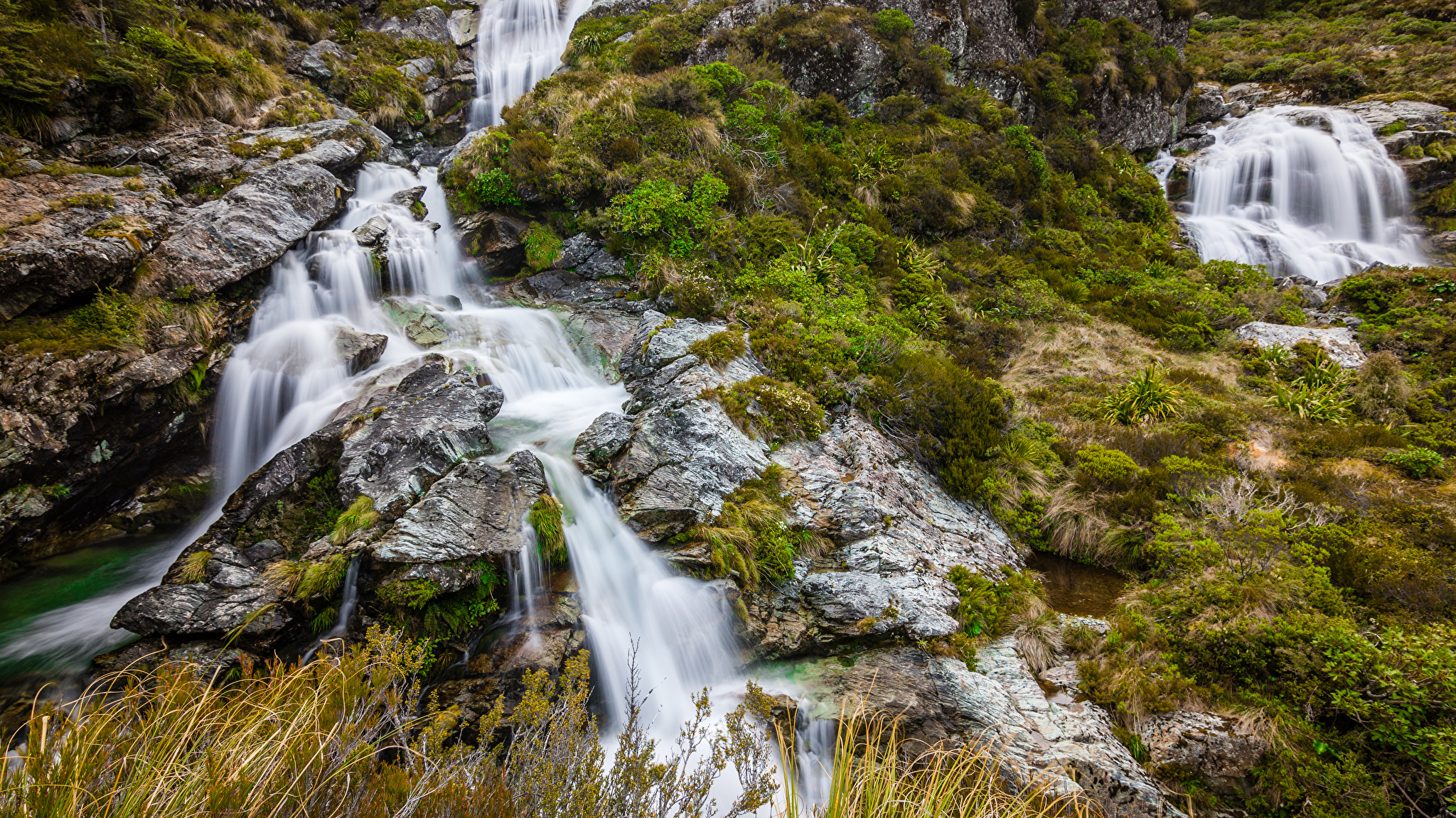 Водопад Уайрере новая Зеландия