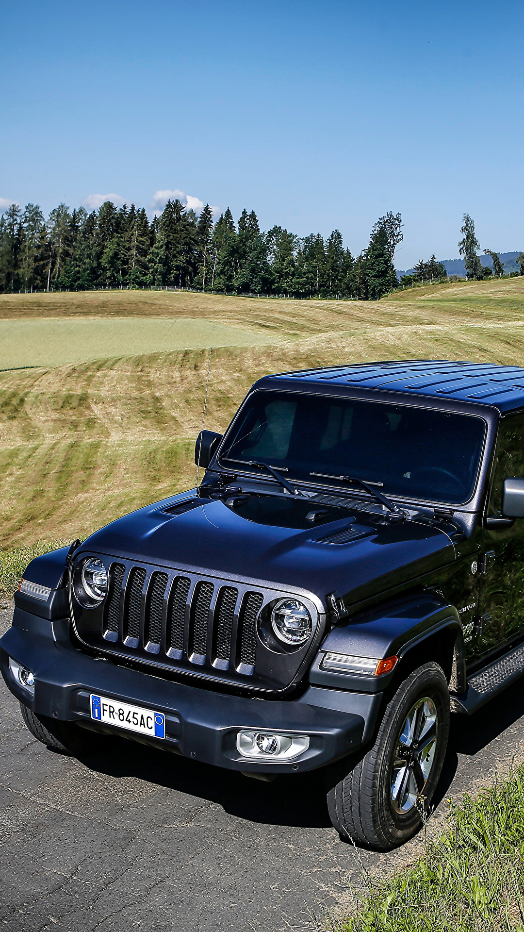 Картинки Jeep Внедорожник 2018 Wrangler Unlimited Sahara 1080x1920