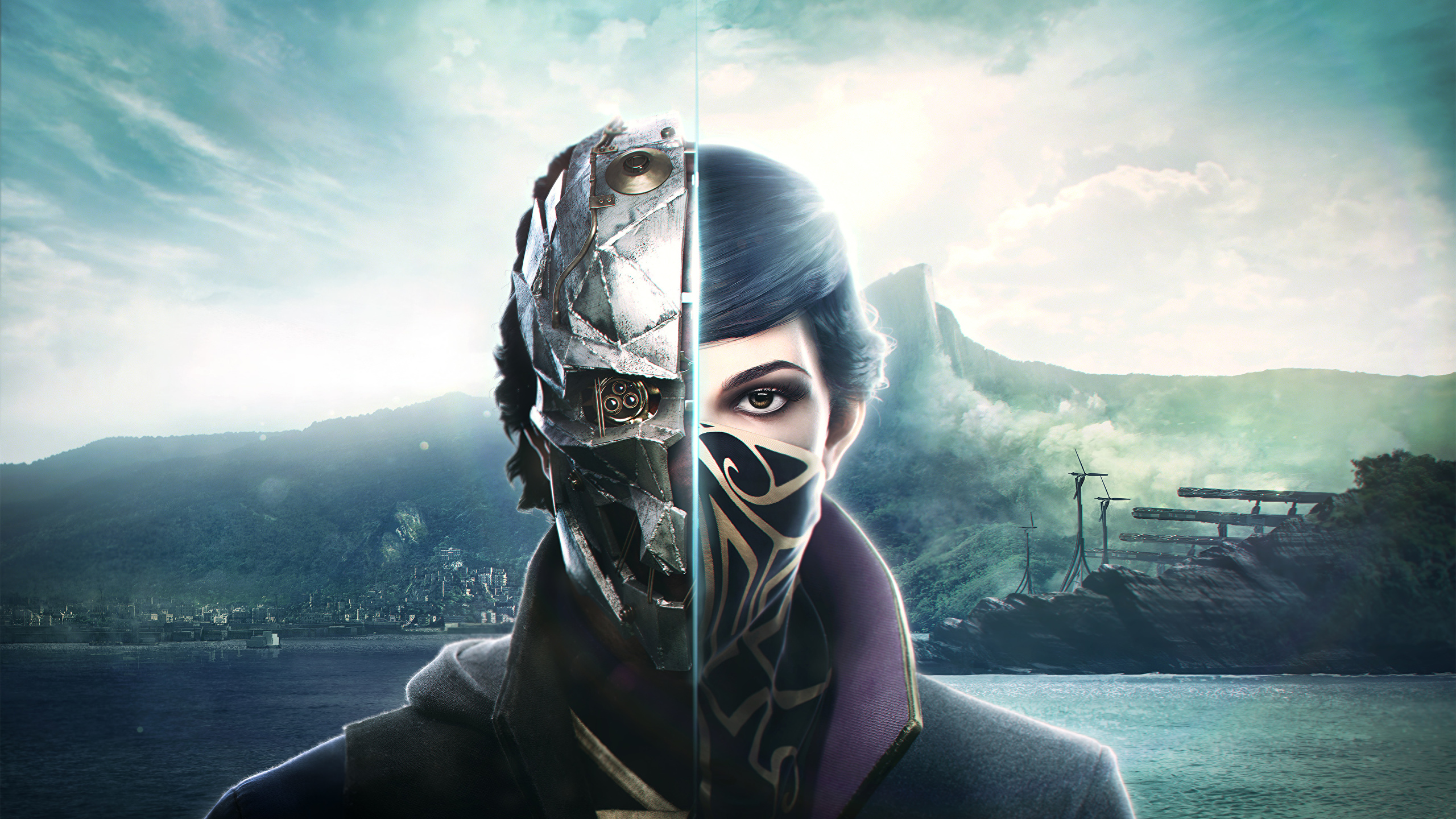 Dishonored Воители 2, Emily Kaldwin Голова Игры фото 2560x1440 компьютерная...