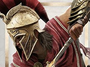 Картинка Assassin's Creed Воин Assassin's Creed Odyssey В шлеме Alexios