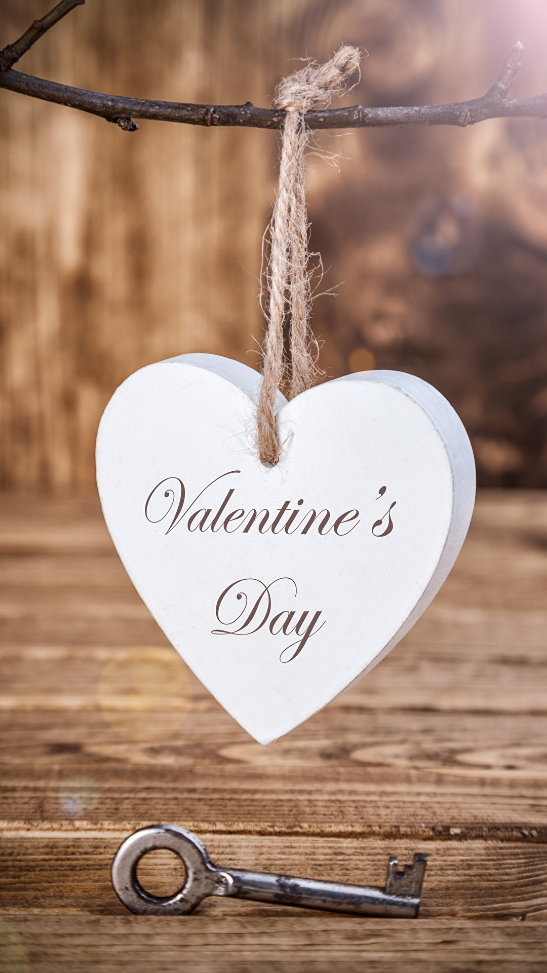Фото День святого Валентина Английский сердечко Замковый ключ Доски 1080x1920 для мобильного телефона День всех влюблённых английская инглийские серце Сердце сердца ключа ключом