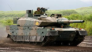 Фото Танки Японский Type 10 Hitomaru, 120-мм Rheinmetall Rh-120