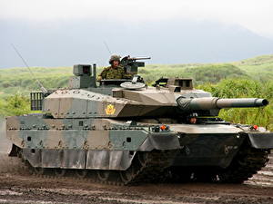 Фото Танки Японский Type 10 Hitomaru, 120-мм Rheinmetall Rh-120