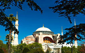 Фотография Турция Стамбул Храм Мечеть Blue Mosque Города