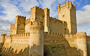 Фото Испания Замки Castillo de La Mota город