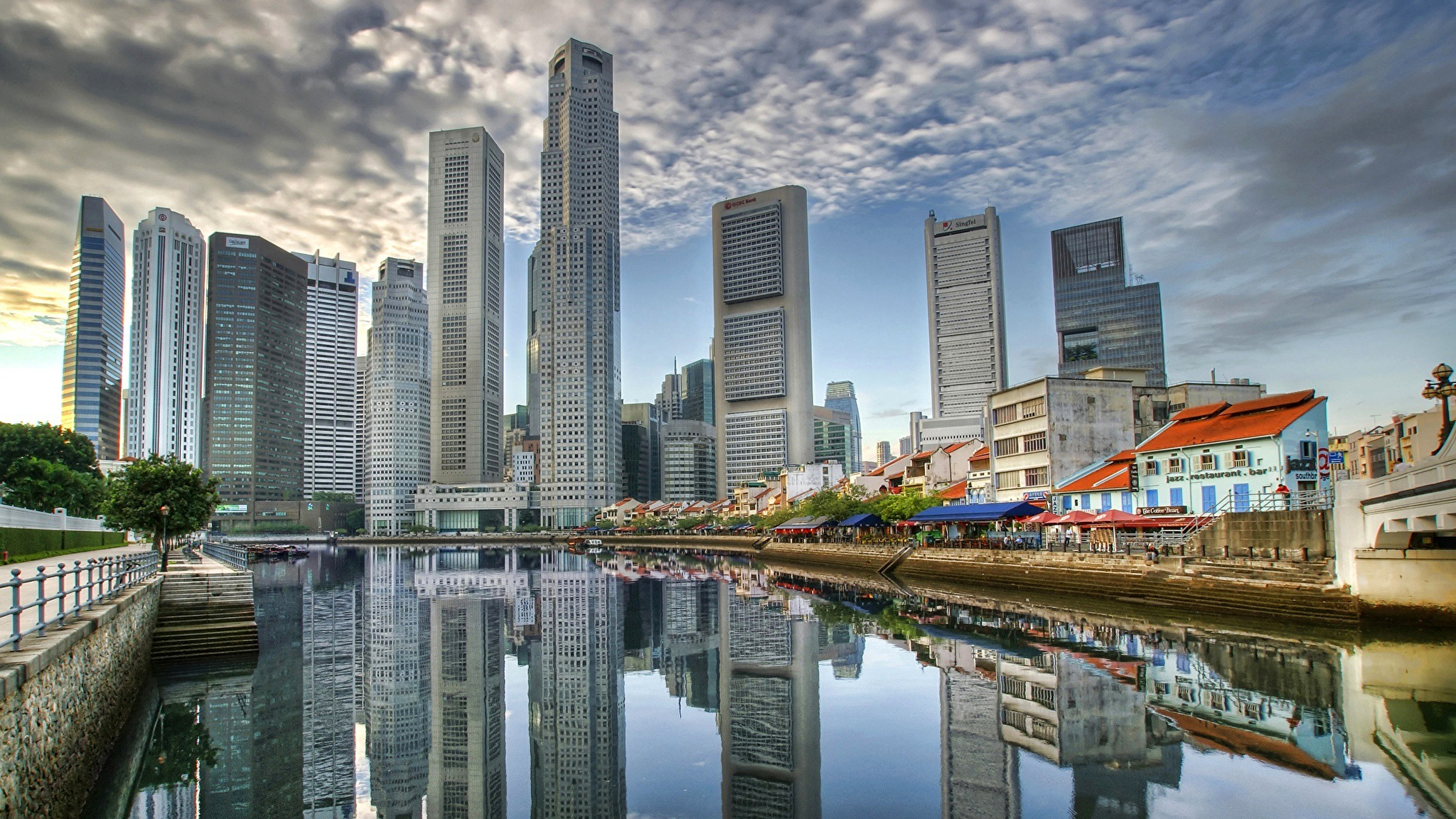 Ночь страны архитектура Сингапур озеро без смс
