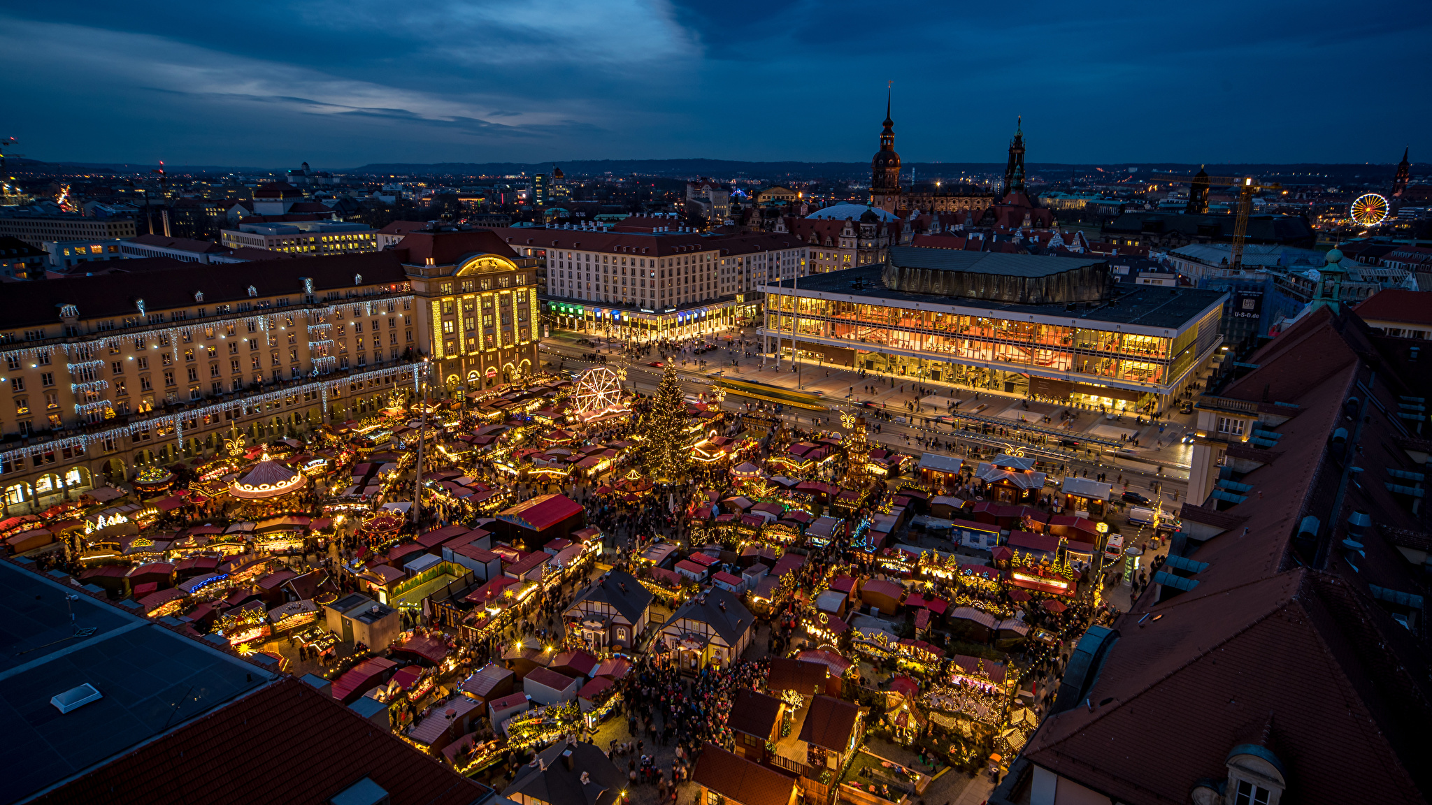 Дрезден площадь города