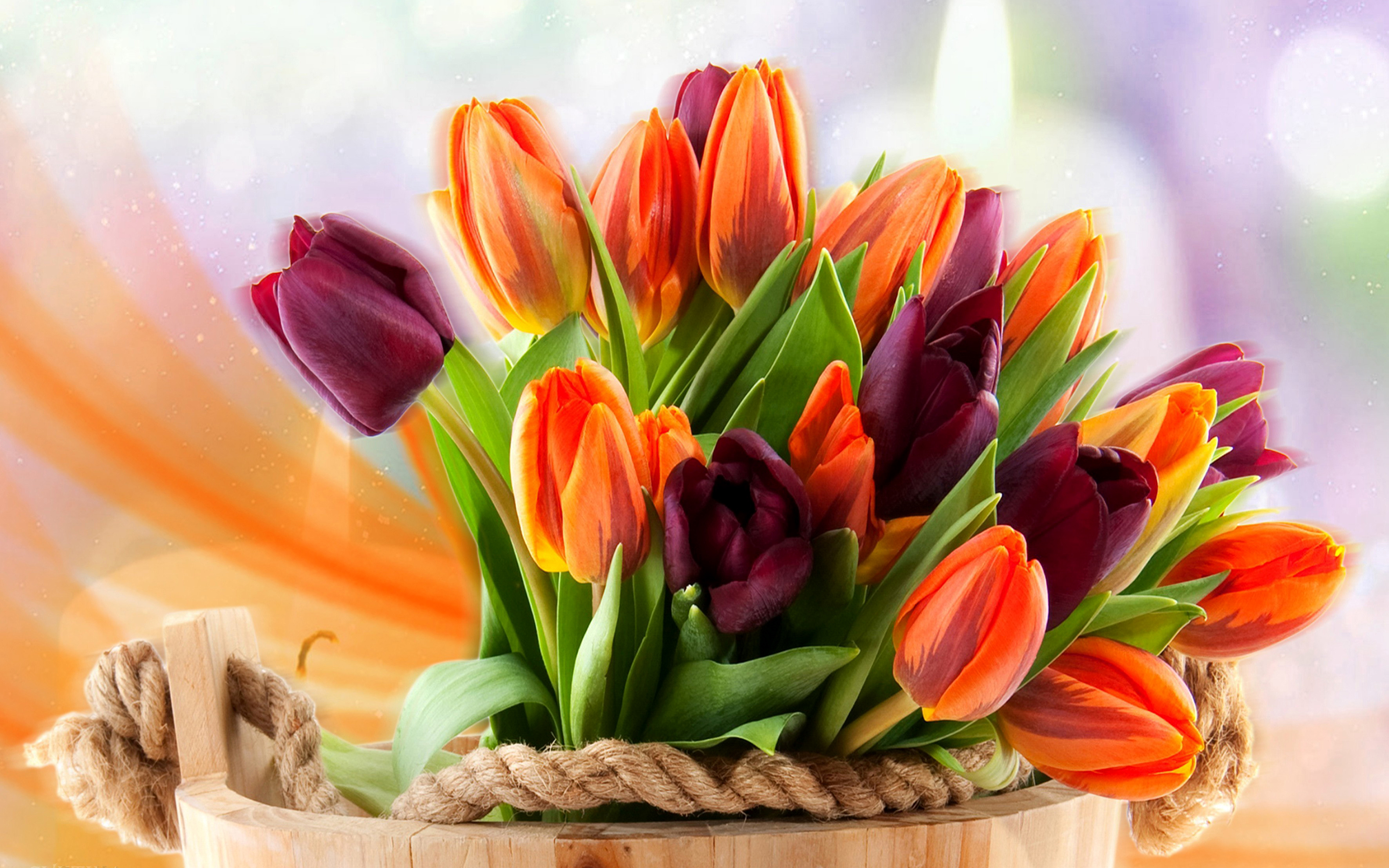 С днем рождения картинки с тюльпанами и пожеланиями