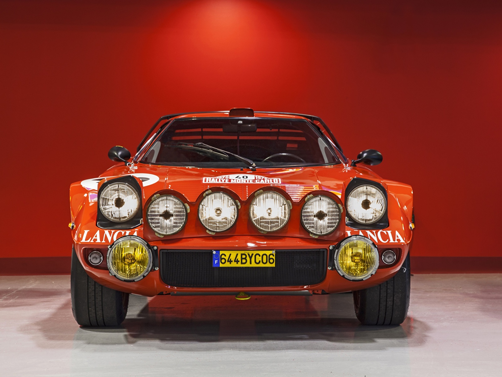 Картинка Lancia Stratos, Rally Car фар авто Спереди 1600x1200 Лансия Фары машины машина Автомобили автомобиль