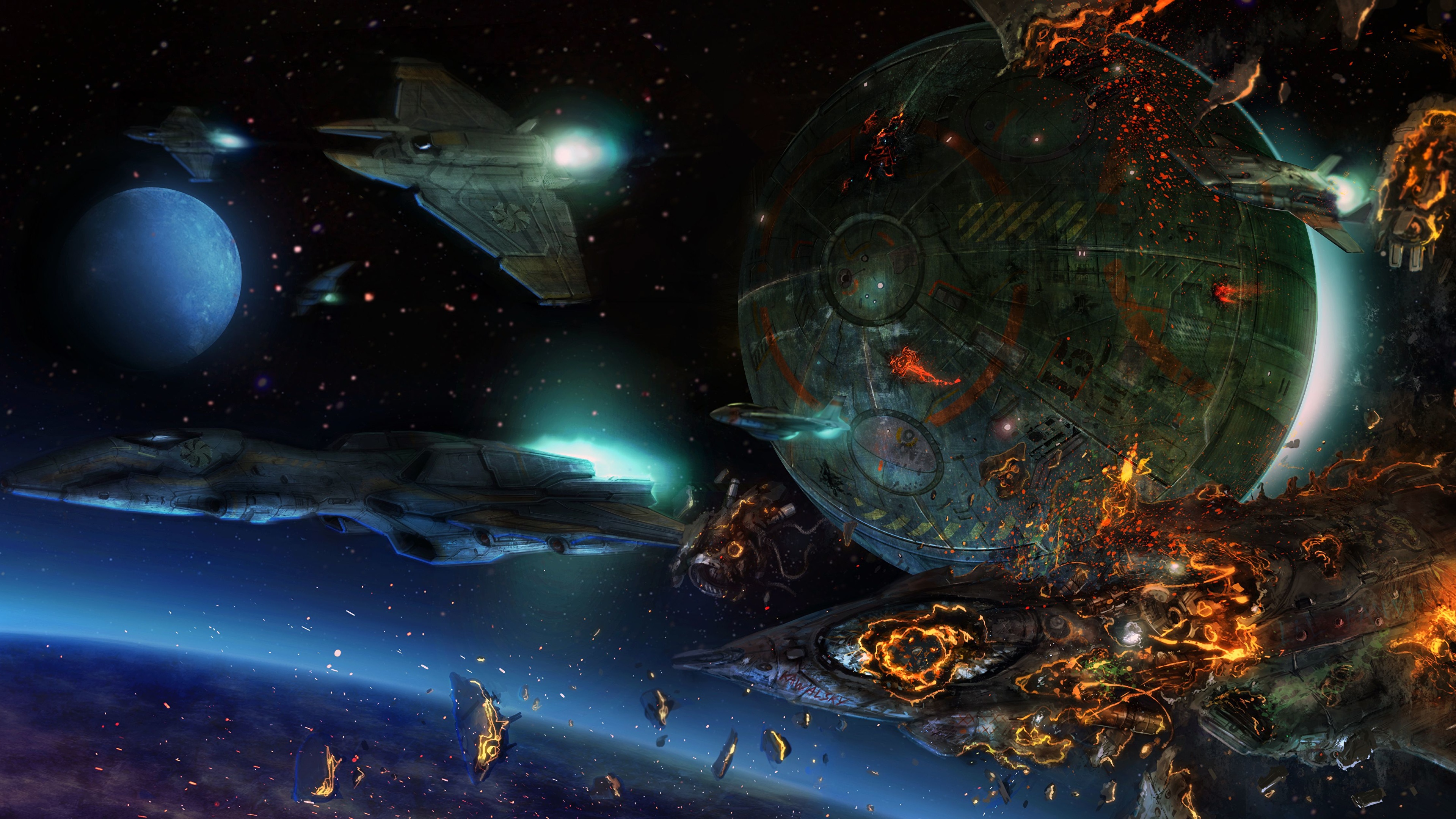 Обои космос планета игры StarCraft картинки на рабочий стол на тему Космос - скачать бесплатно