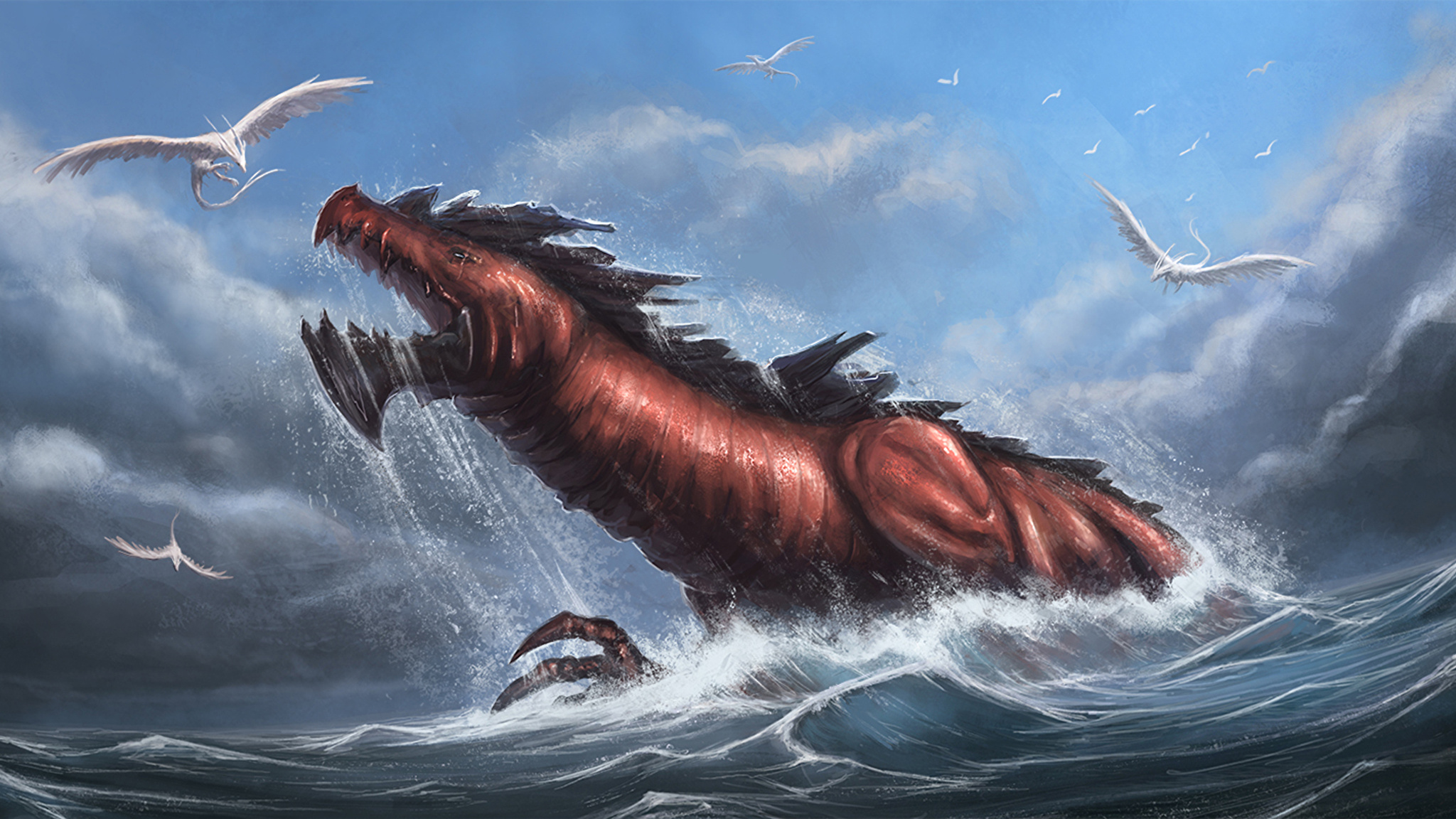 Огромные морские чудовища