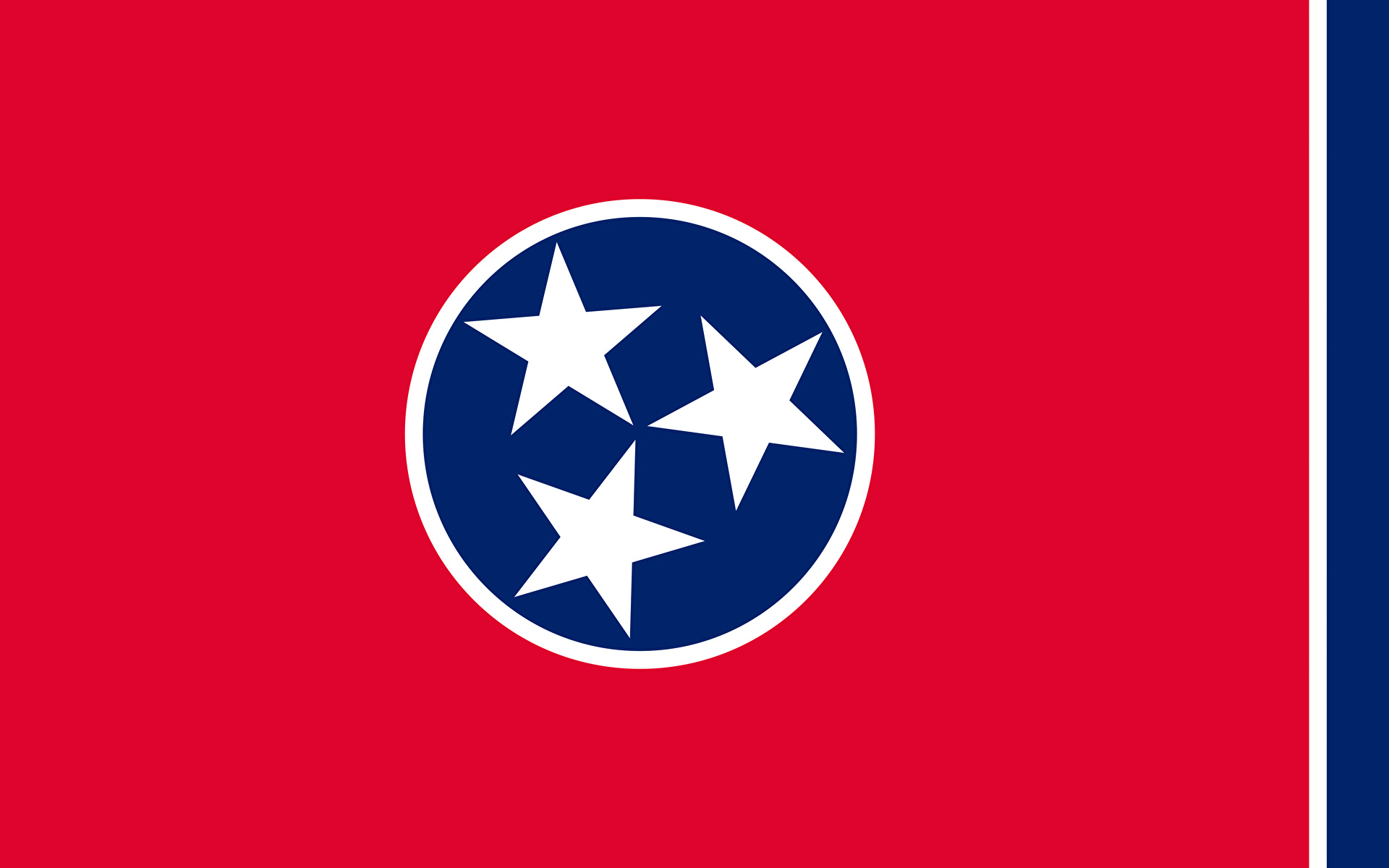 Фото америка Tennessee флага 1920x1200 США штаты Флаг