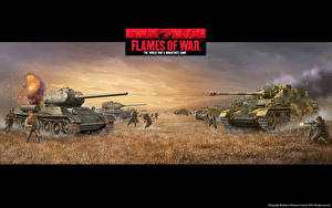 Обои Flames of War Танк