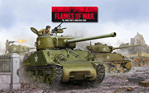 Картинки Flames of War Танк M4A3 (76mm) Игры