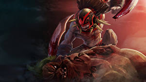 Фотография DOTA 2 Pudge Воители Маски Bloodseeker Игры Фэнтези