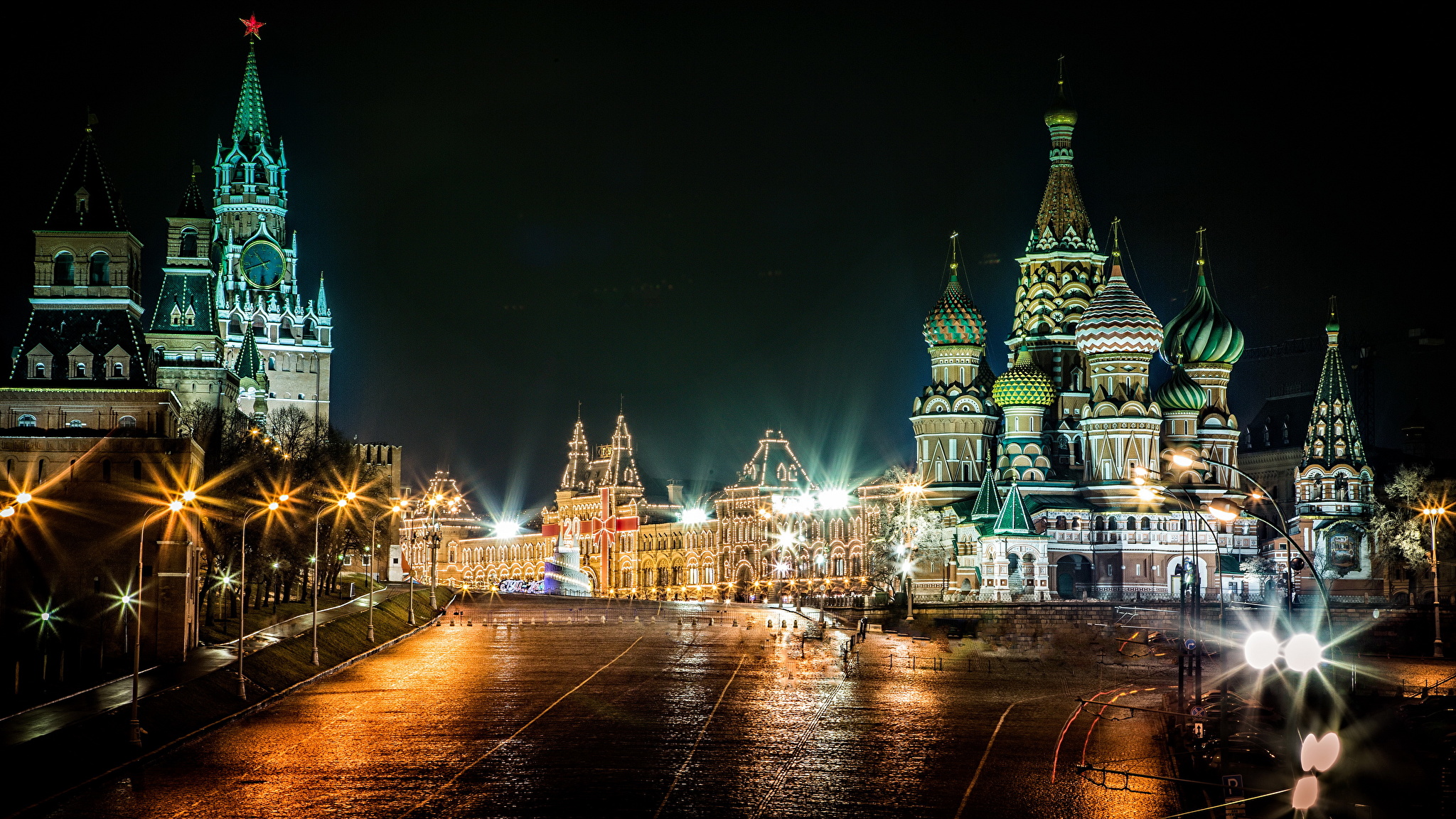 Храм Василия Блаженного Москва зимой