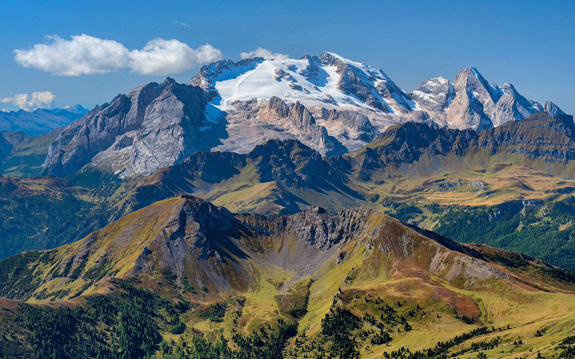 Фото альп Италия Dolomites гора Утес Природа 1920x1200 Альпы Горы Скала скале скалы