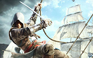 Фото Assassin's Creed Assassin's Creed 4 Black Flag Воители Капюшон Сабли Игры