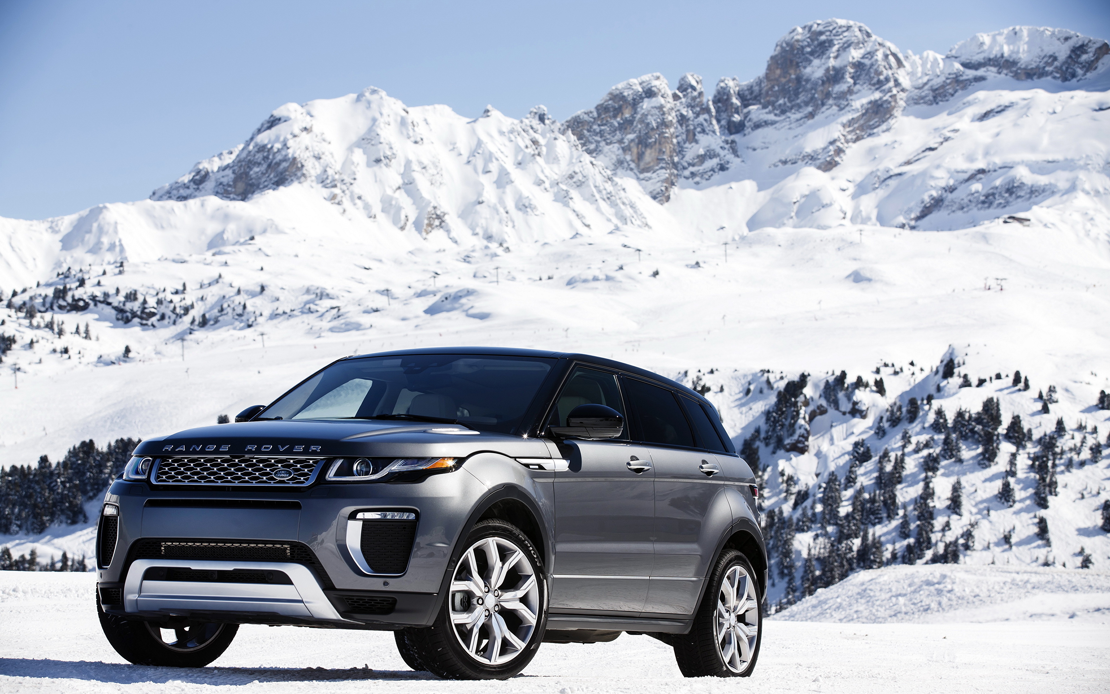 Фото Range Rover Evoque гора машина 3840x2400