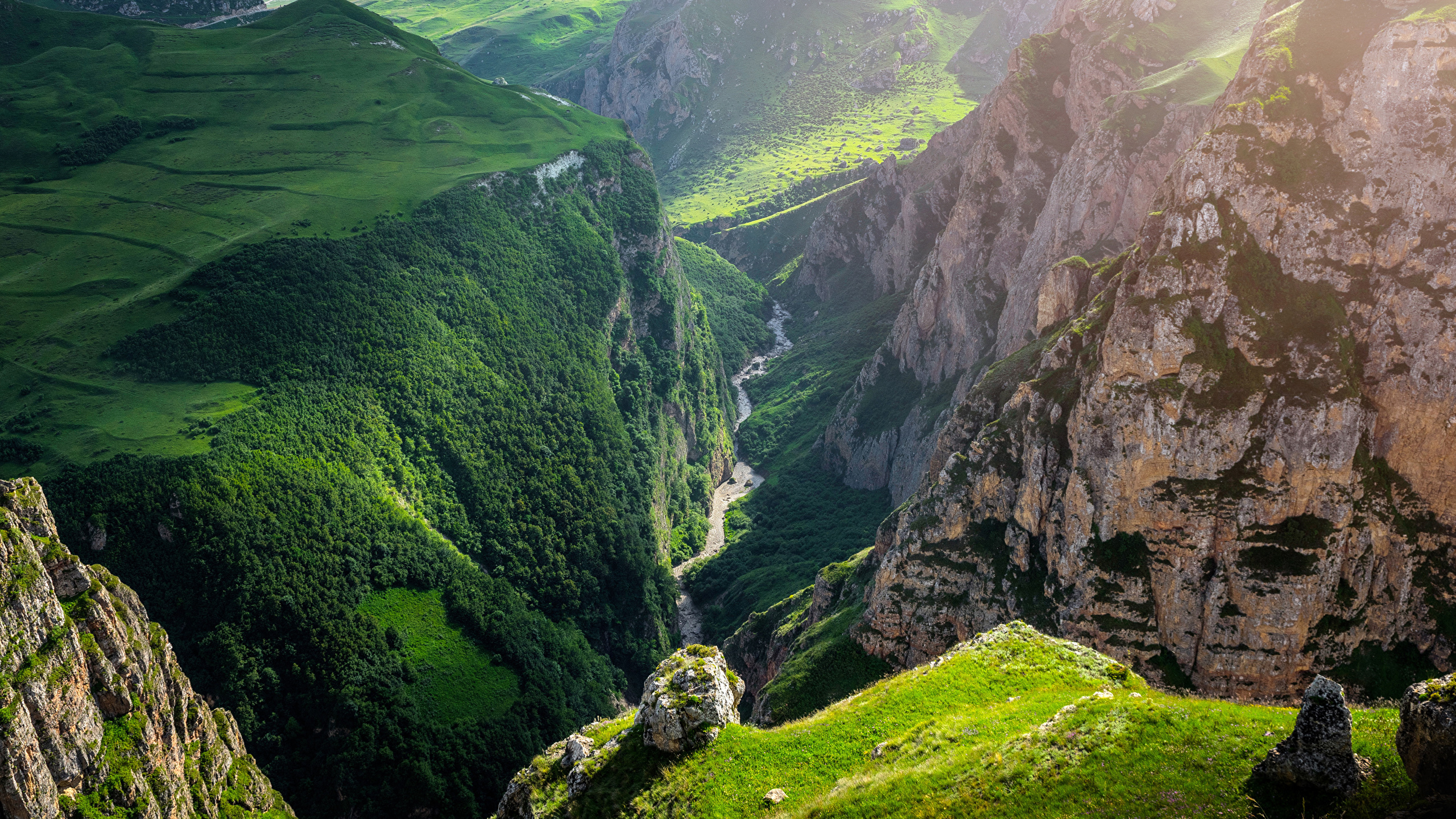 Ущелье в горах Кавказа