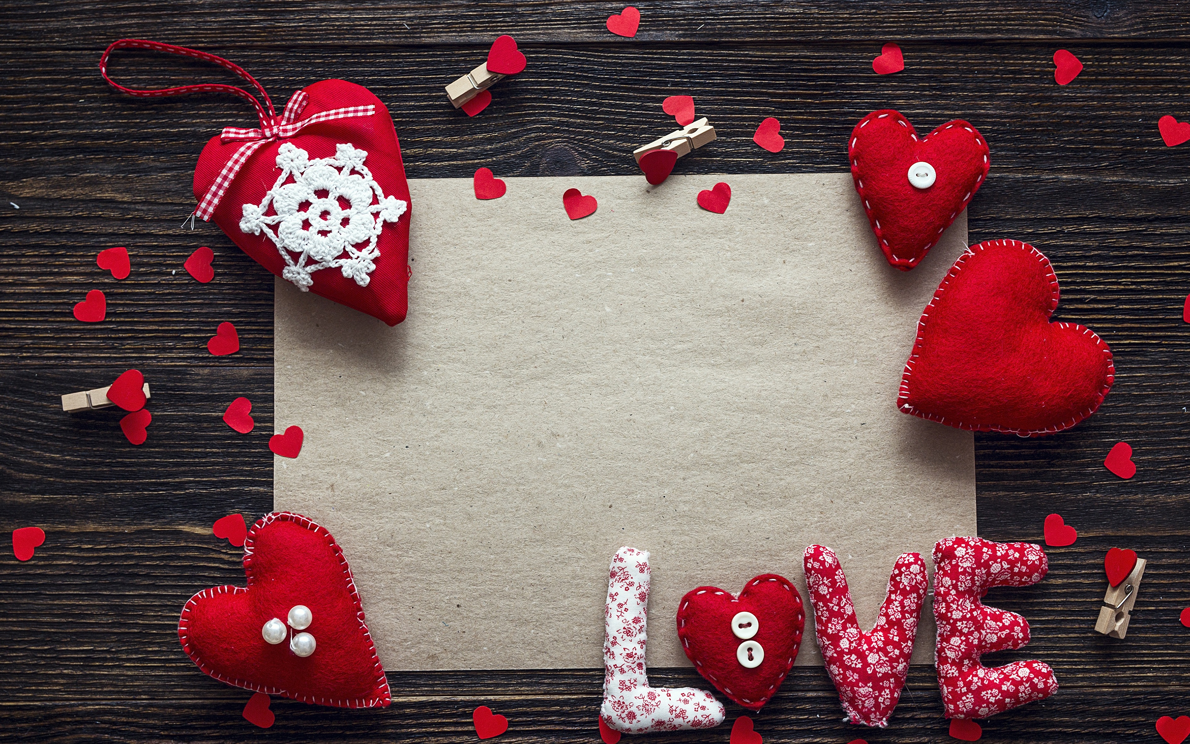 Картинка День святого Валентина серце Шаблон поздравительной открытки 3840x2400 День всех влюблённых Сердце сердца сердечко