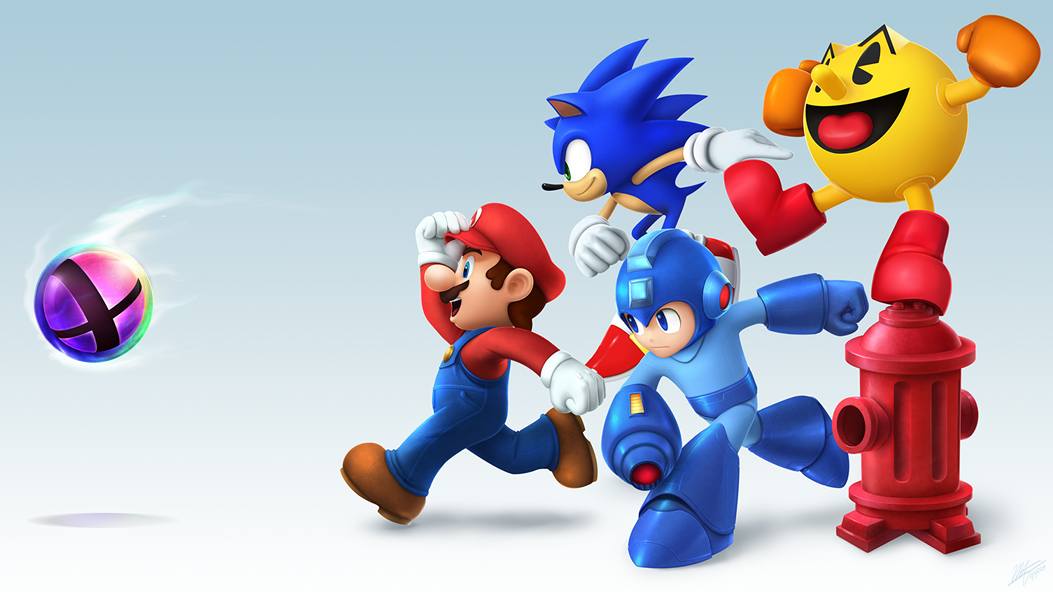 Sonic Adventure Mario smash bros pac-man mega man Игры 3D Графика фото 20.....