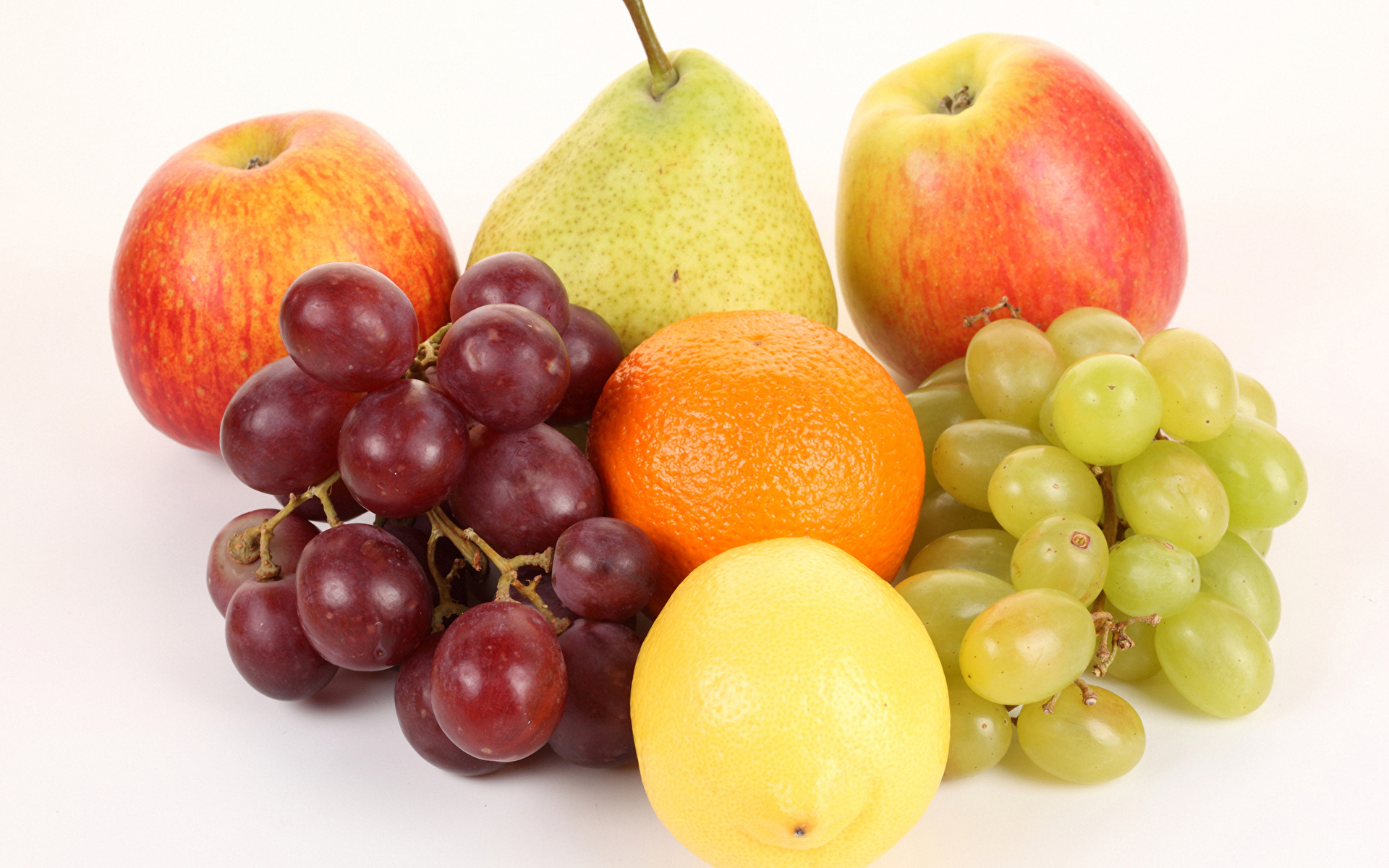 корзина, фрукты, виноград, груша, яблоки, скачать