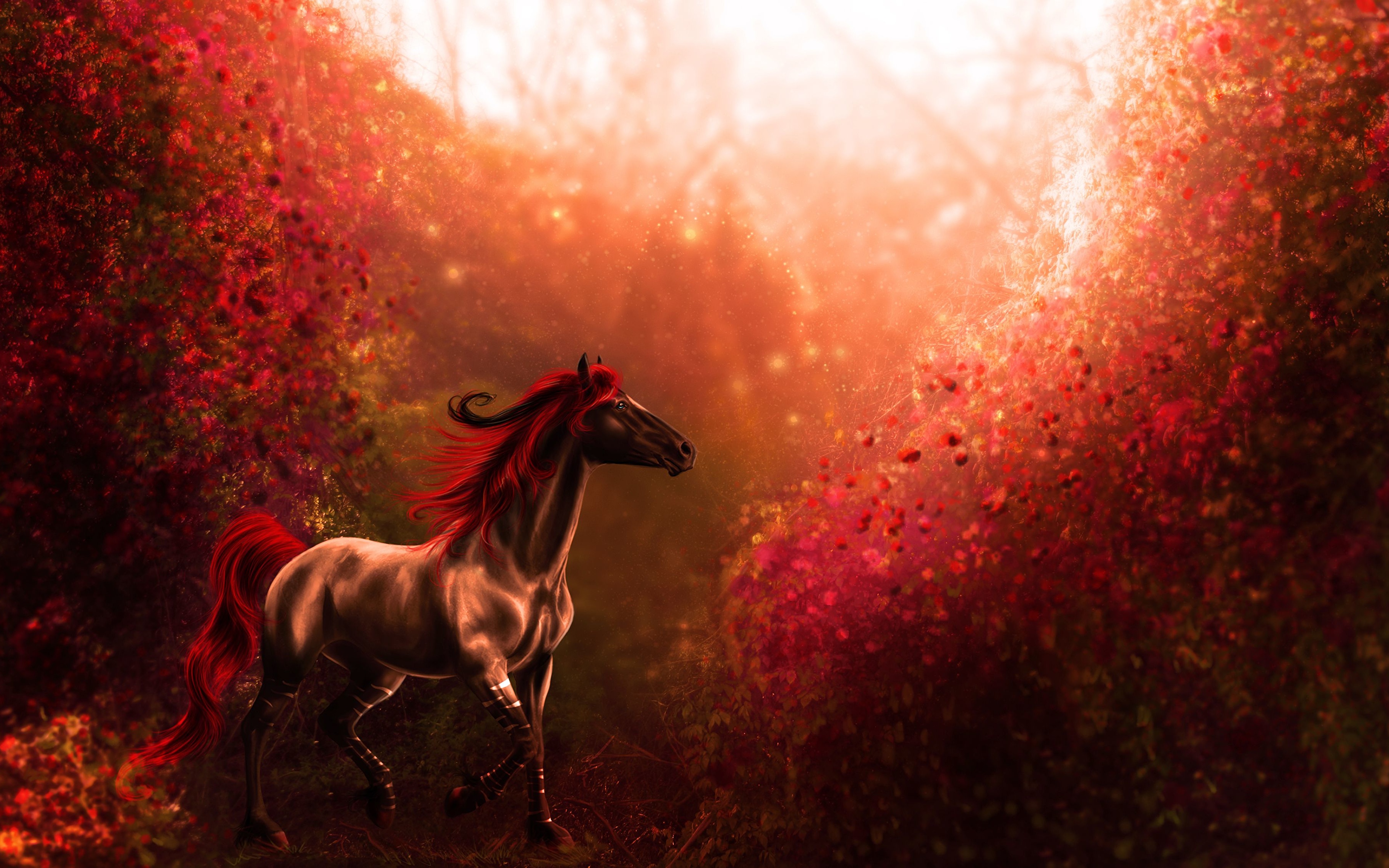 лошадь равнина листва бесплатно