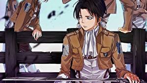 Картинки Вторжение гигантов Подросток Levi Ackerman