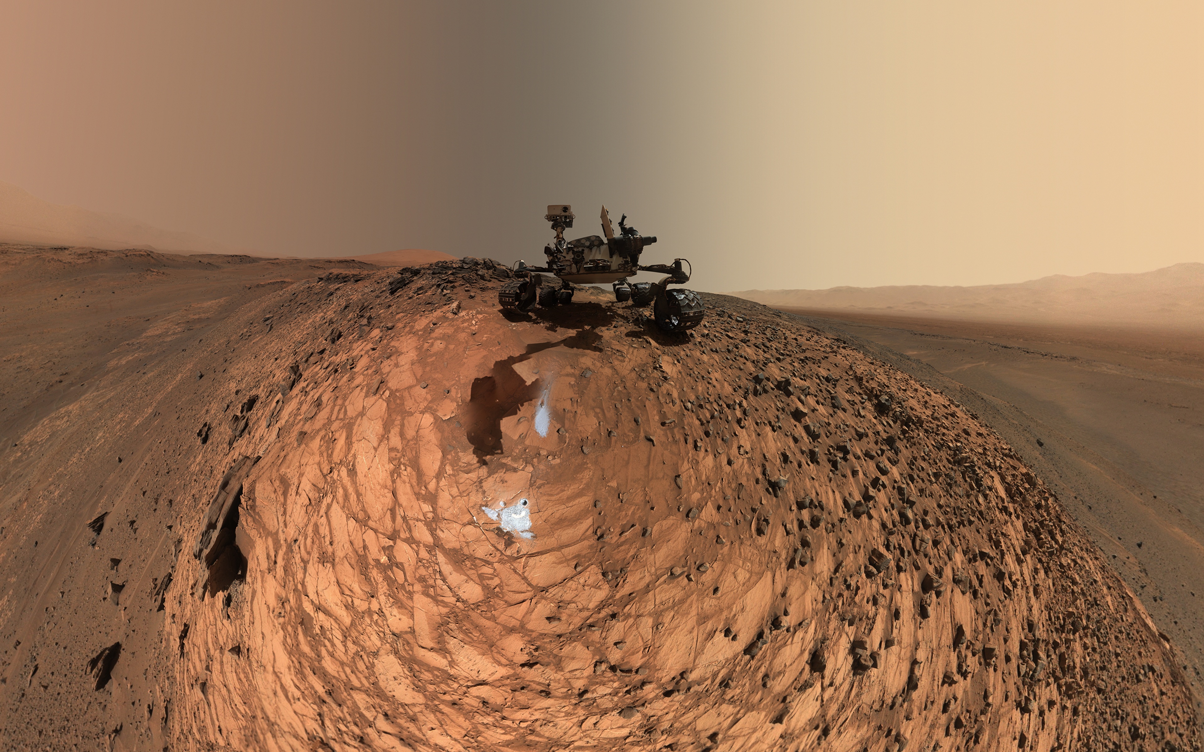 Марс Mars Science Laboratory Curiosity, NASA фото 3840x2400 обои картинки с...