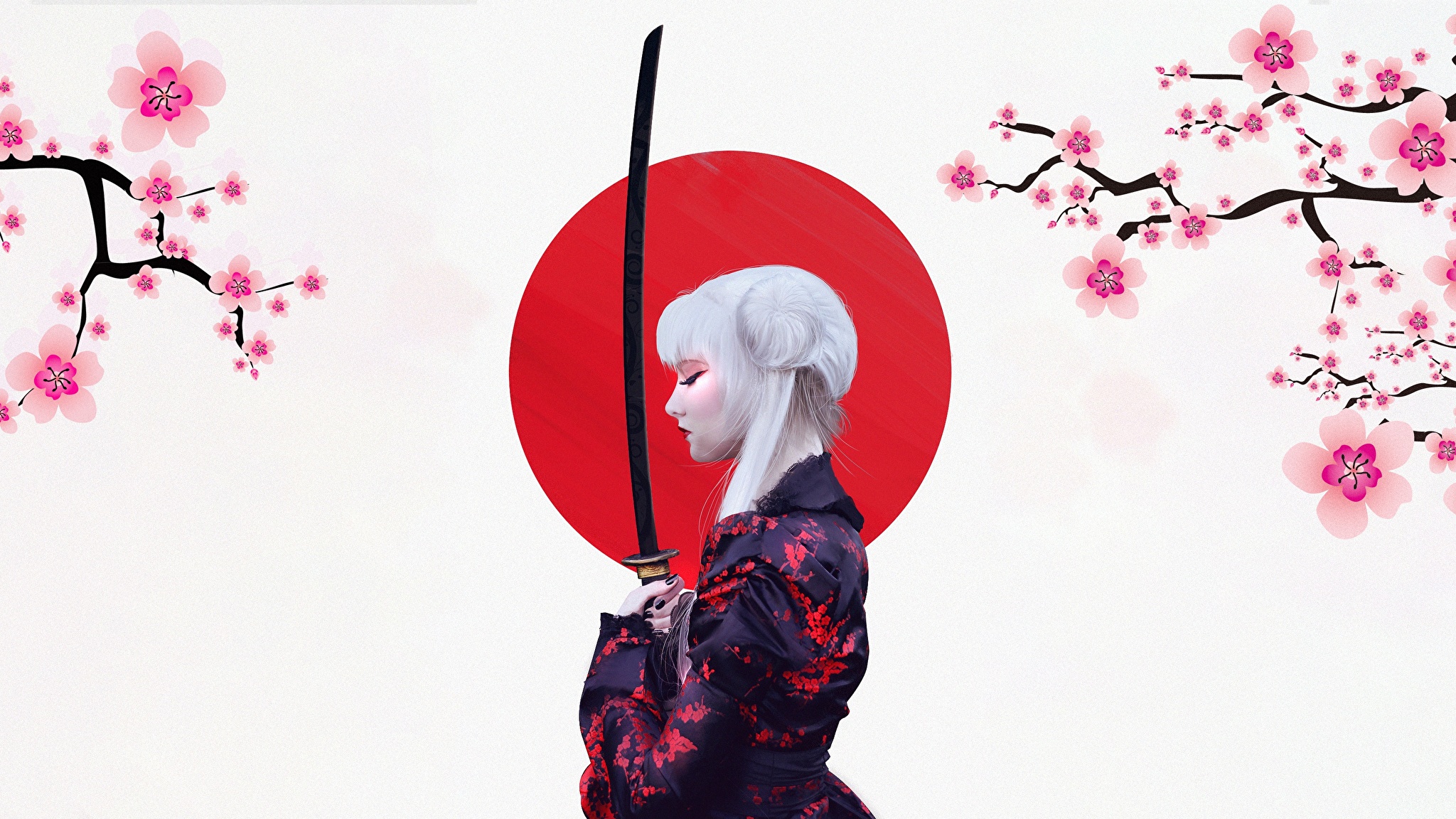 Катана кимоно Сакура