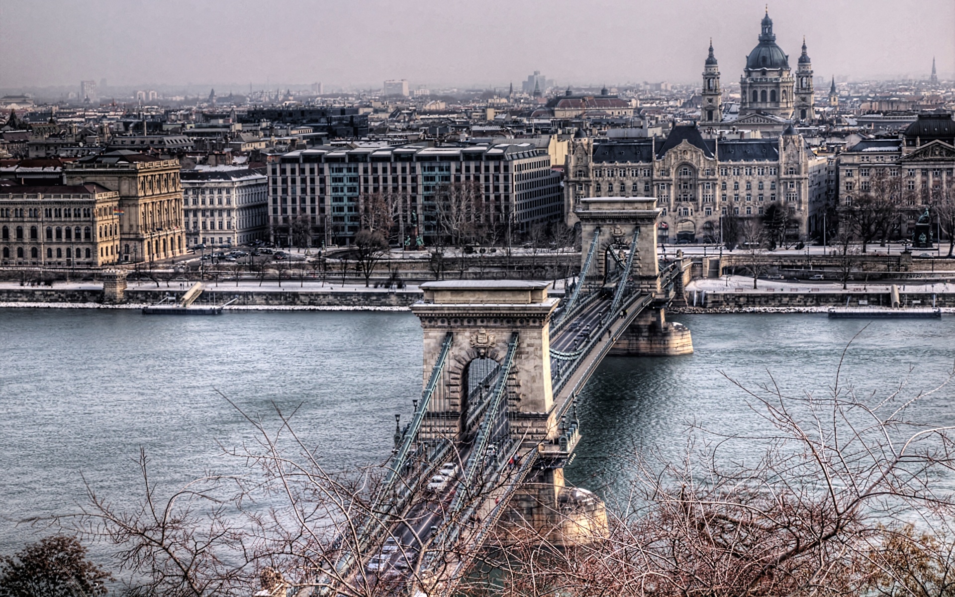 Chain Bridge, Budapest, Hungary загрузить