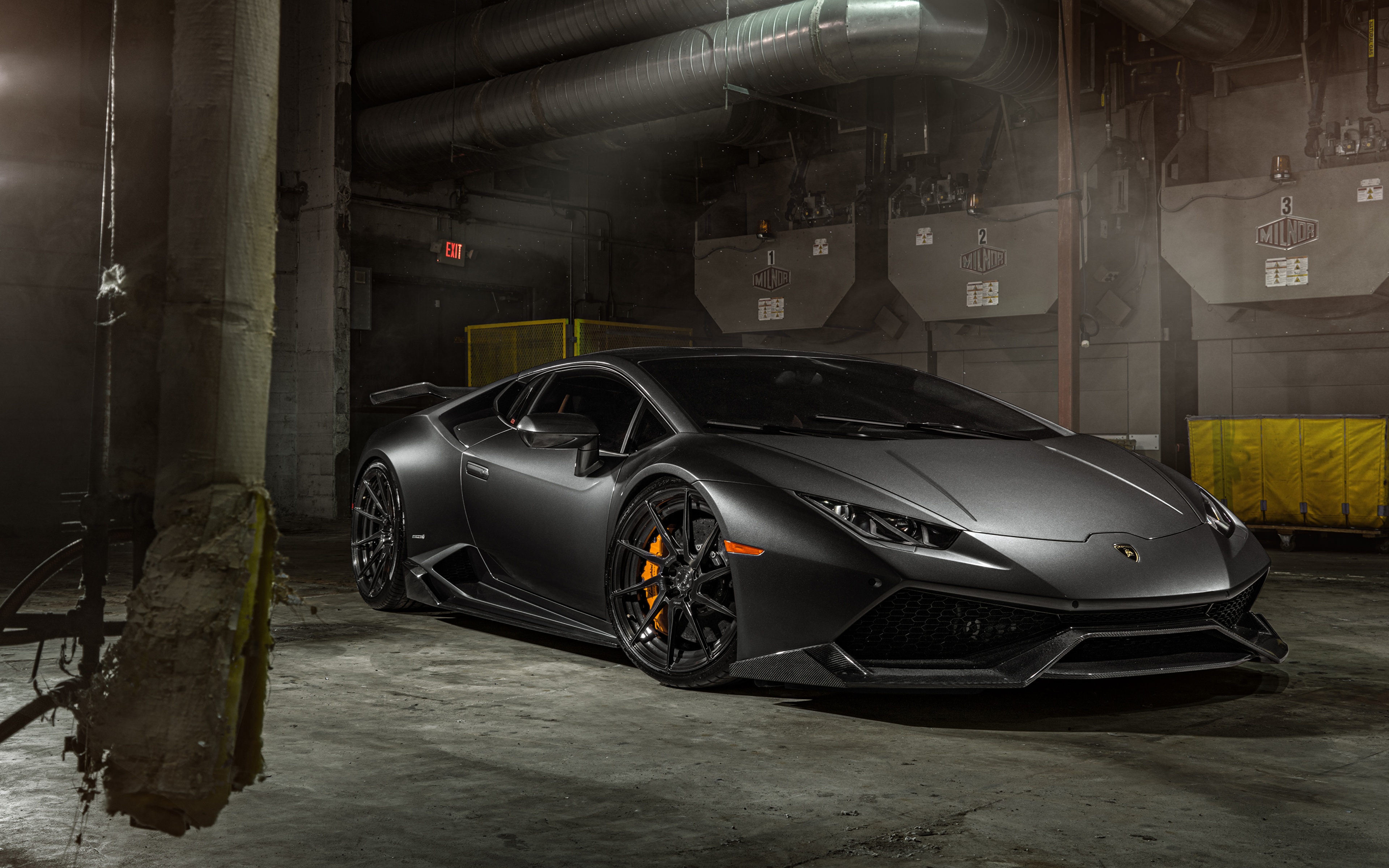 спортивный черный автомобиль Lamborghini Huracan sports black car загрузить