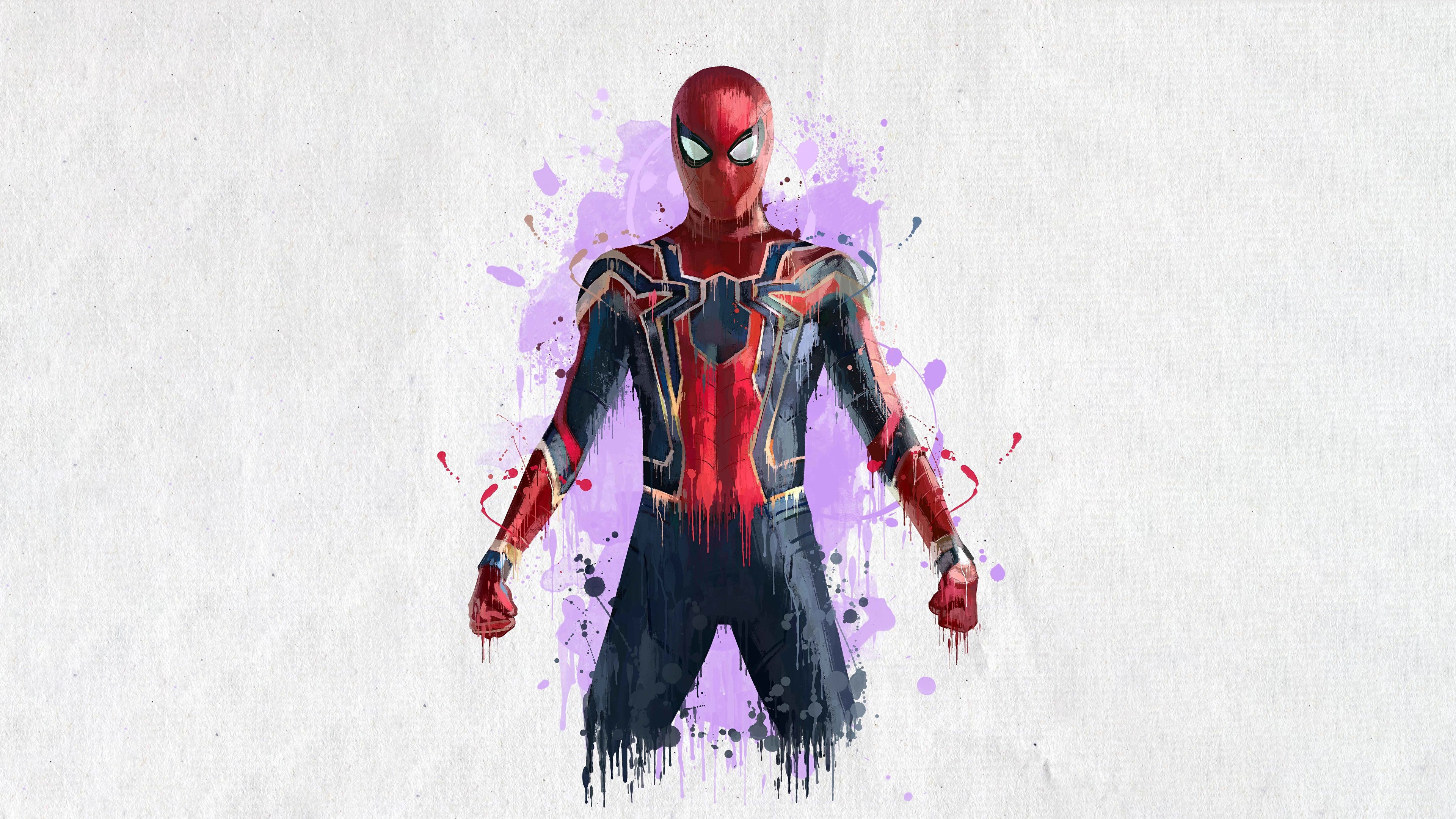 Человек паук война бесконечности рисунок