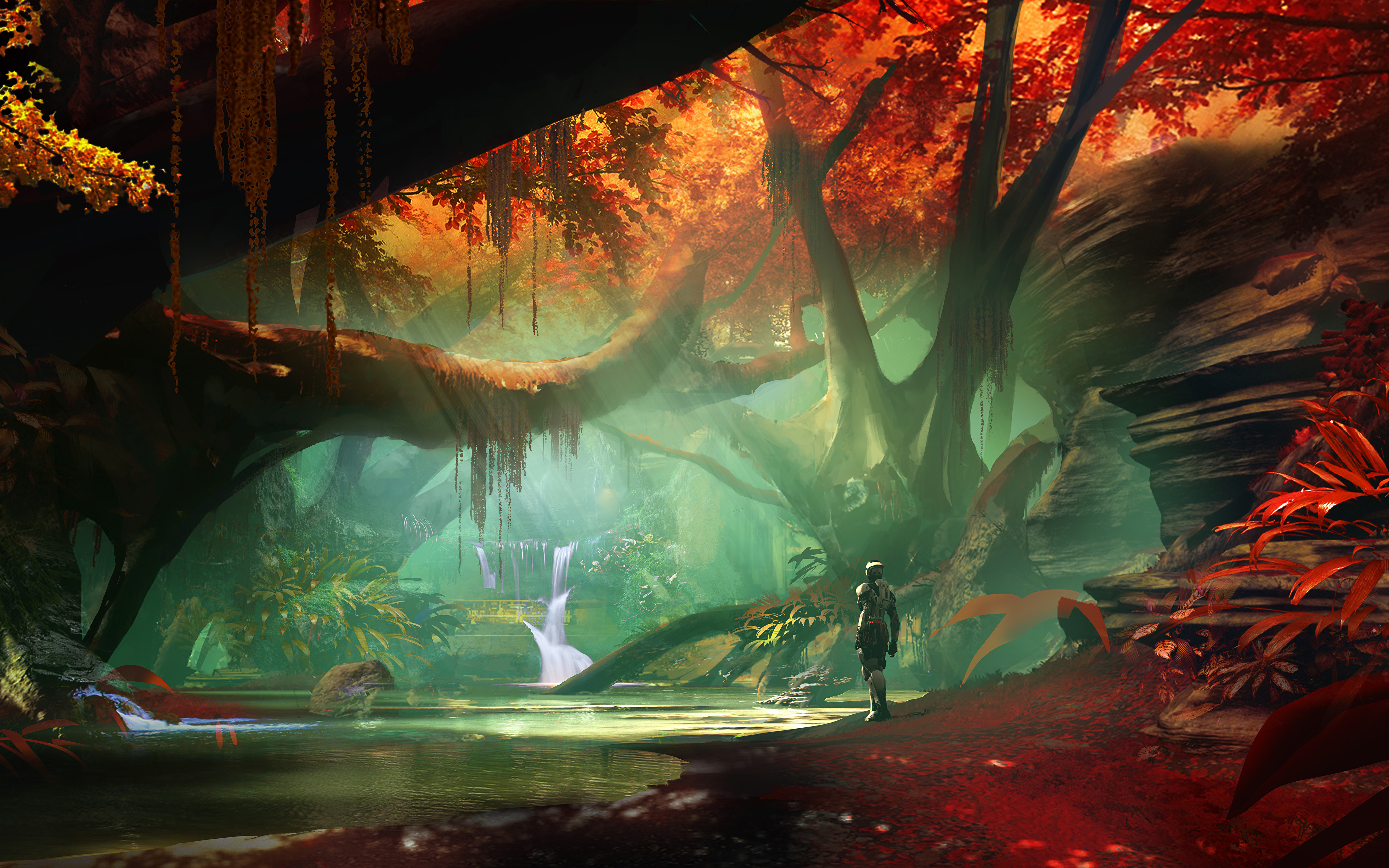Фантастический мир Destiny 2 Игры Фэнтези фото 3840x2400 компьютерная игра