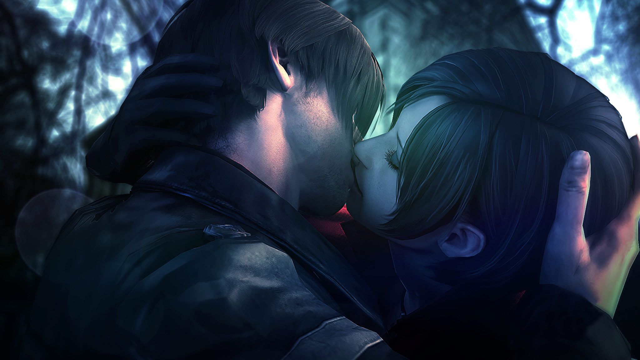 Leon and mike. Ada Wong and Leon Kennedy.