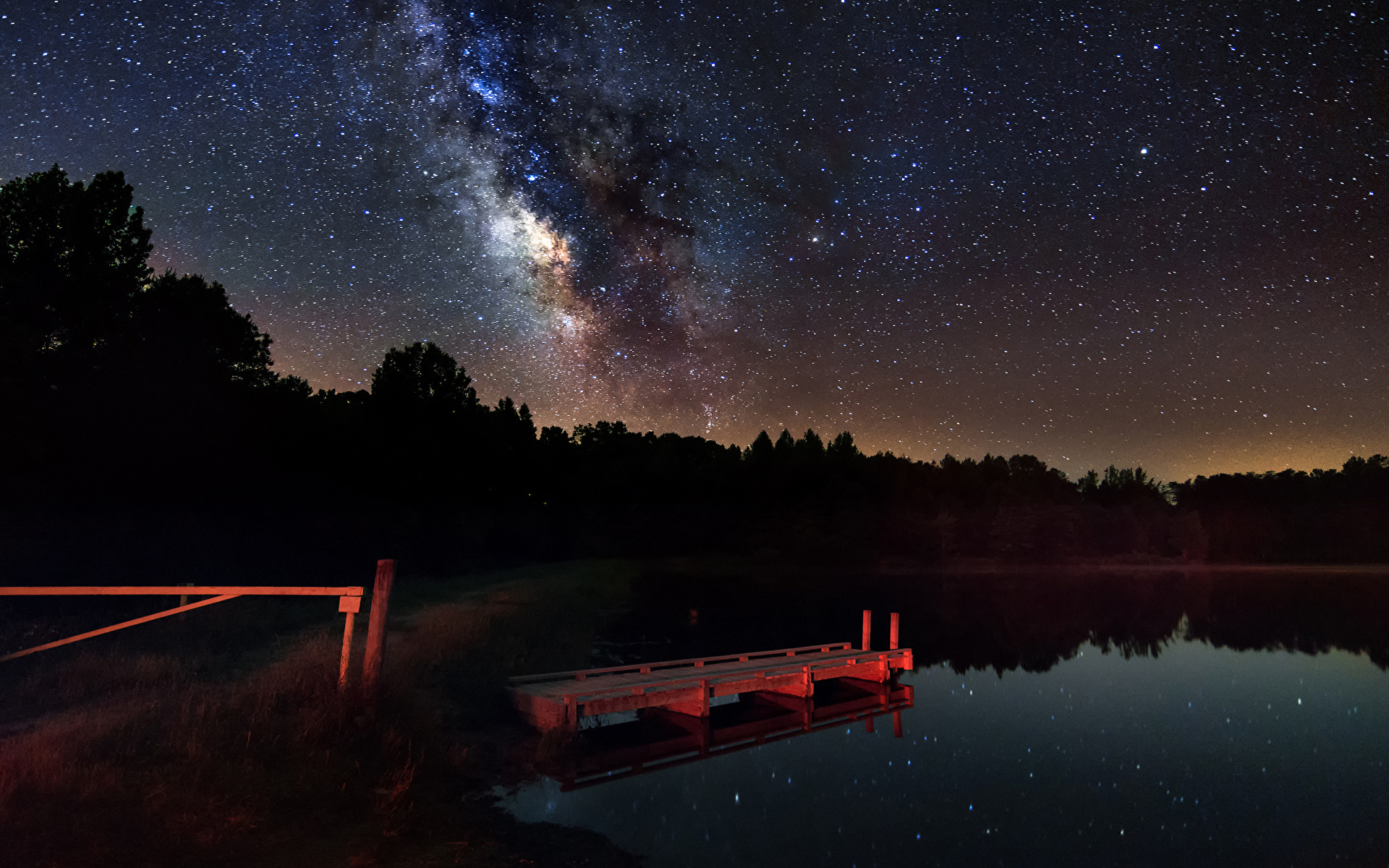 Звёздное небо и космос в картинках - Страница 9 Milky_Way_Lake_Stars_Sky_456931_1920x1200