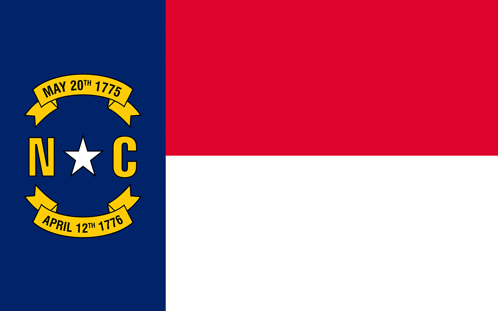 Картинки штаты North Carolina Флаг 1920x1200 США америка флага