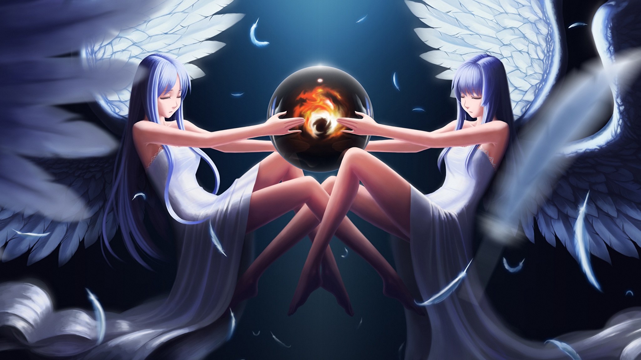 Аниме близняшки ангел и демон