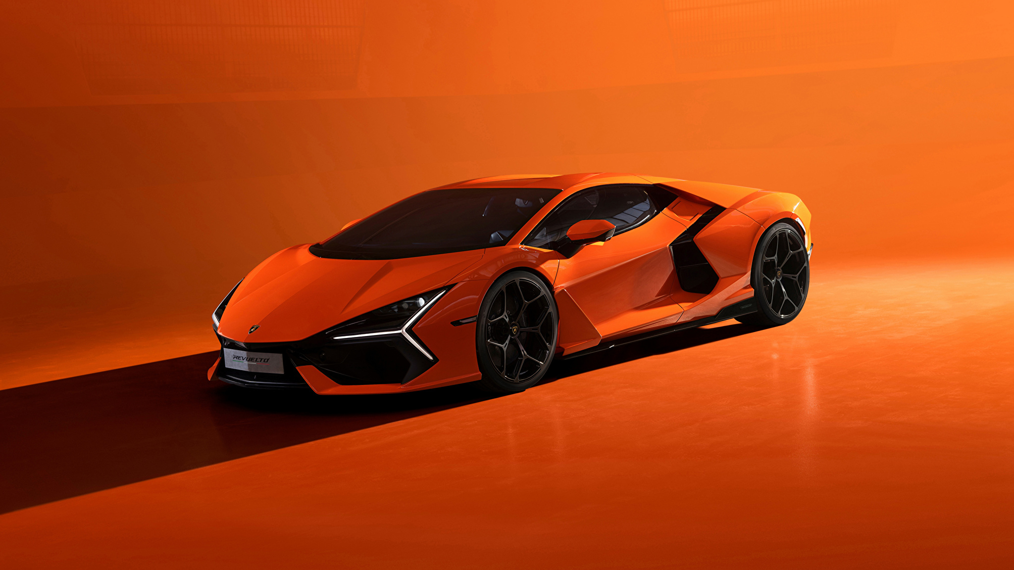 Lamborghini Orange 4k